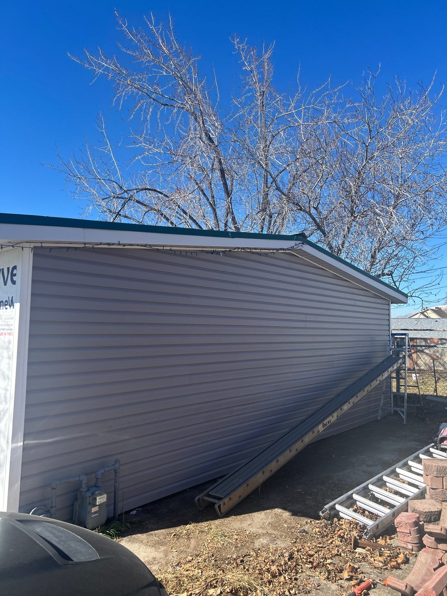 Orem | Elegant Aluminum-to-Vinyl Transformation | Harbor Grey & White by Ideal Siding Utah
