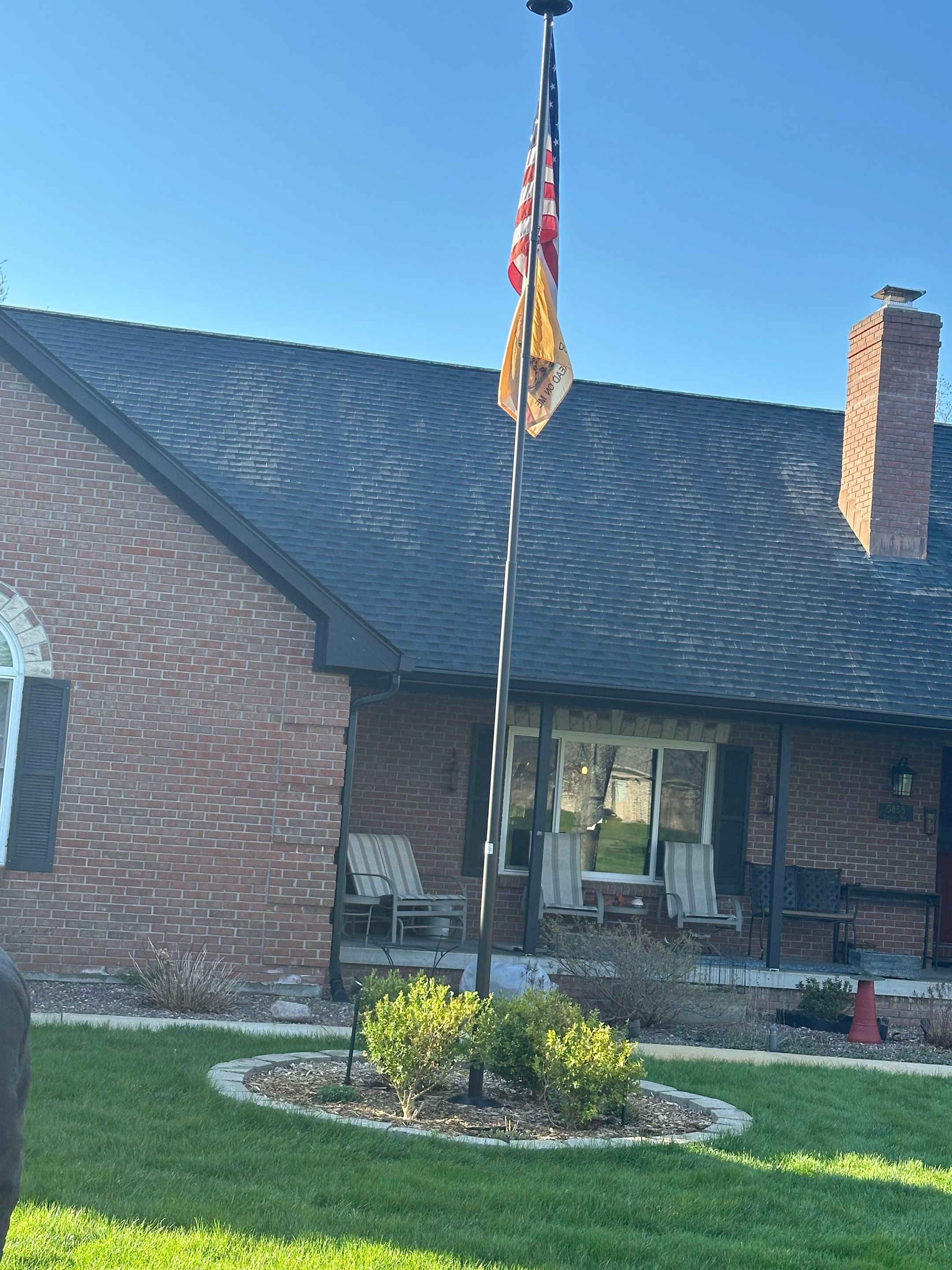 Project in New Palestine by Moss Roofing