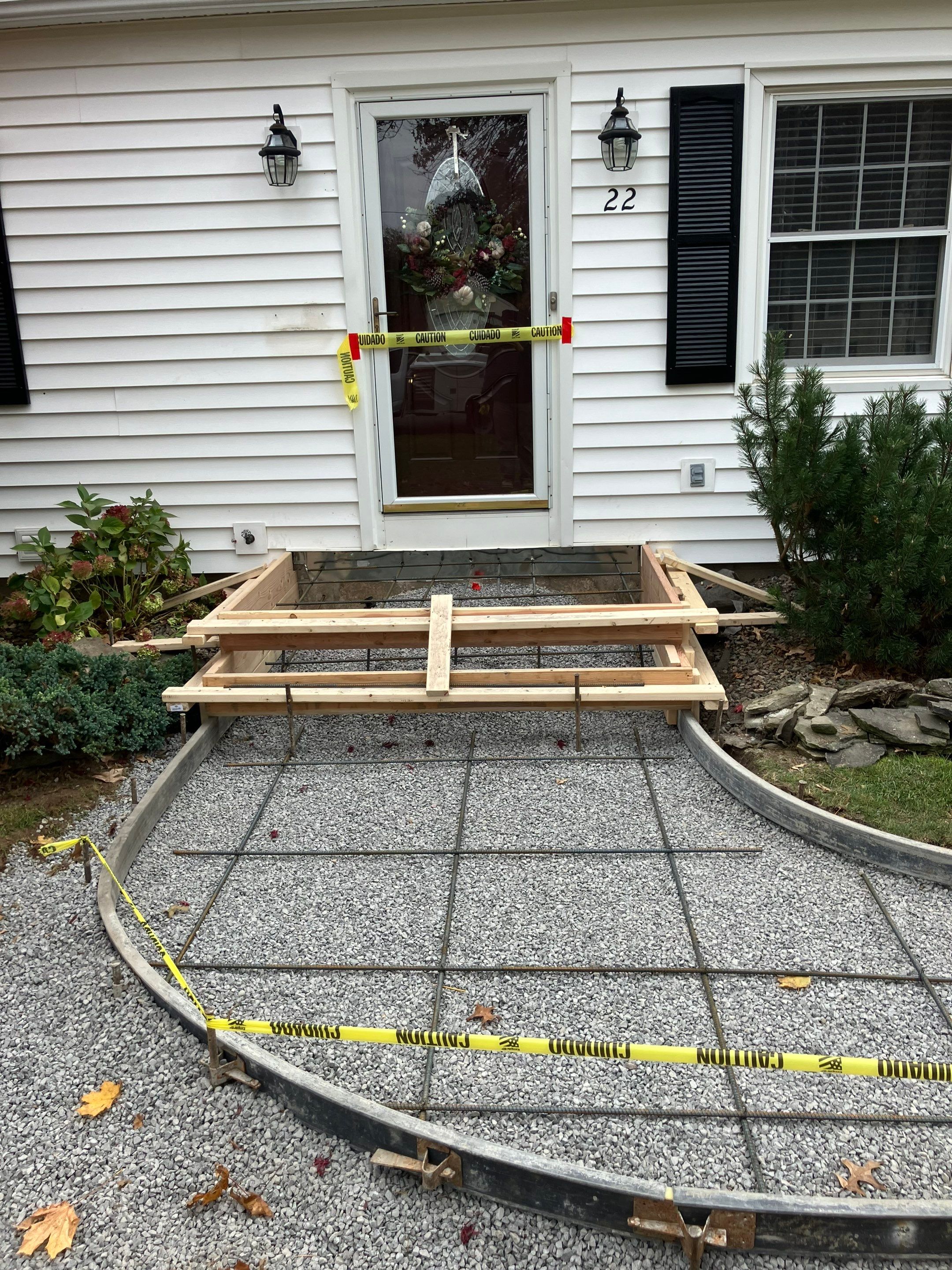 Broom Finish Walkway  by NG Masonry & Construction LLC