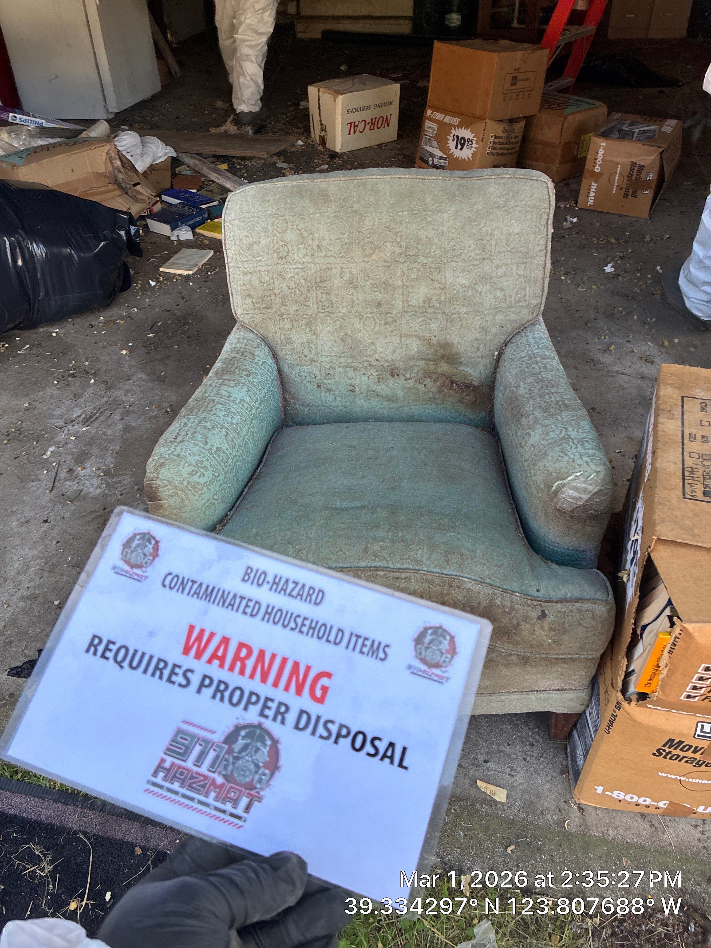 Project in Mendocino by 911 Hazmat Cleanup 