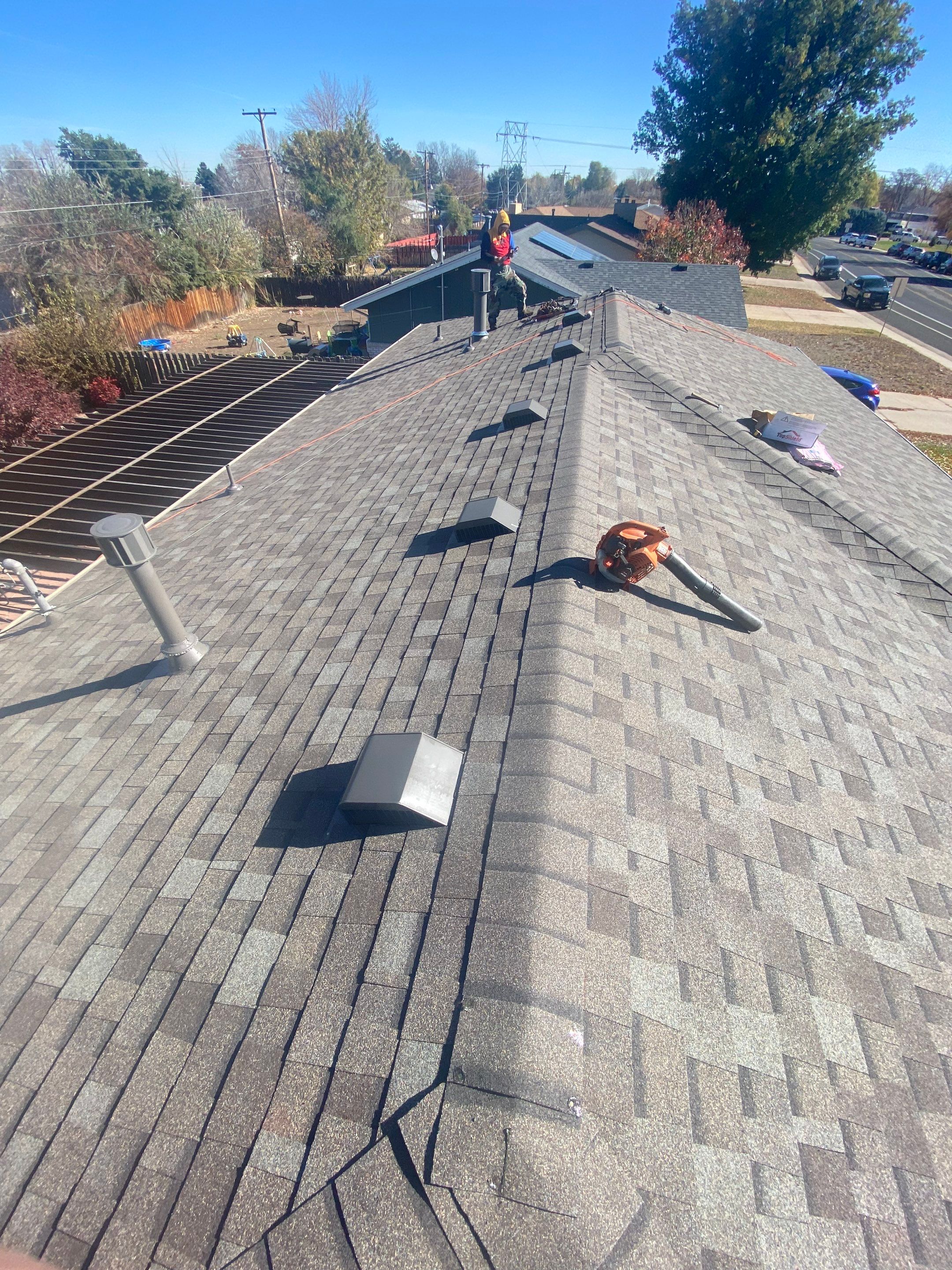 Re-Roof Due to Hail Storm  by Black Belt Roofing 