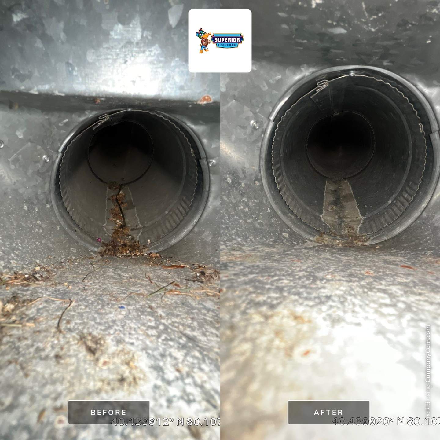 Air Duct Cleaning With a Vacuum Truck in Pittsburgh, PA by Superior Air Duct Cleaning