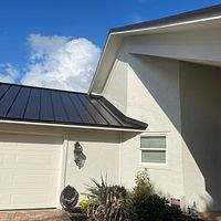 .032 Aluminum 1.5" Mechanical Seam Dark Bronze  by Total Roofing System The Metal Roof Experts