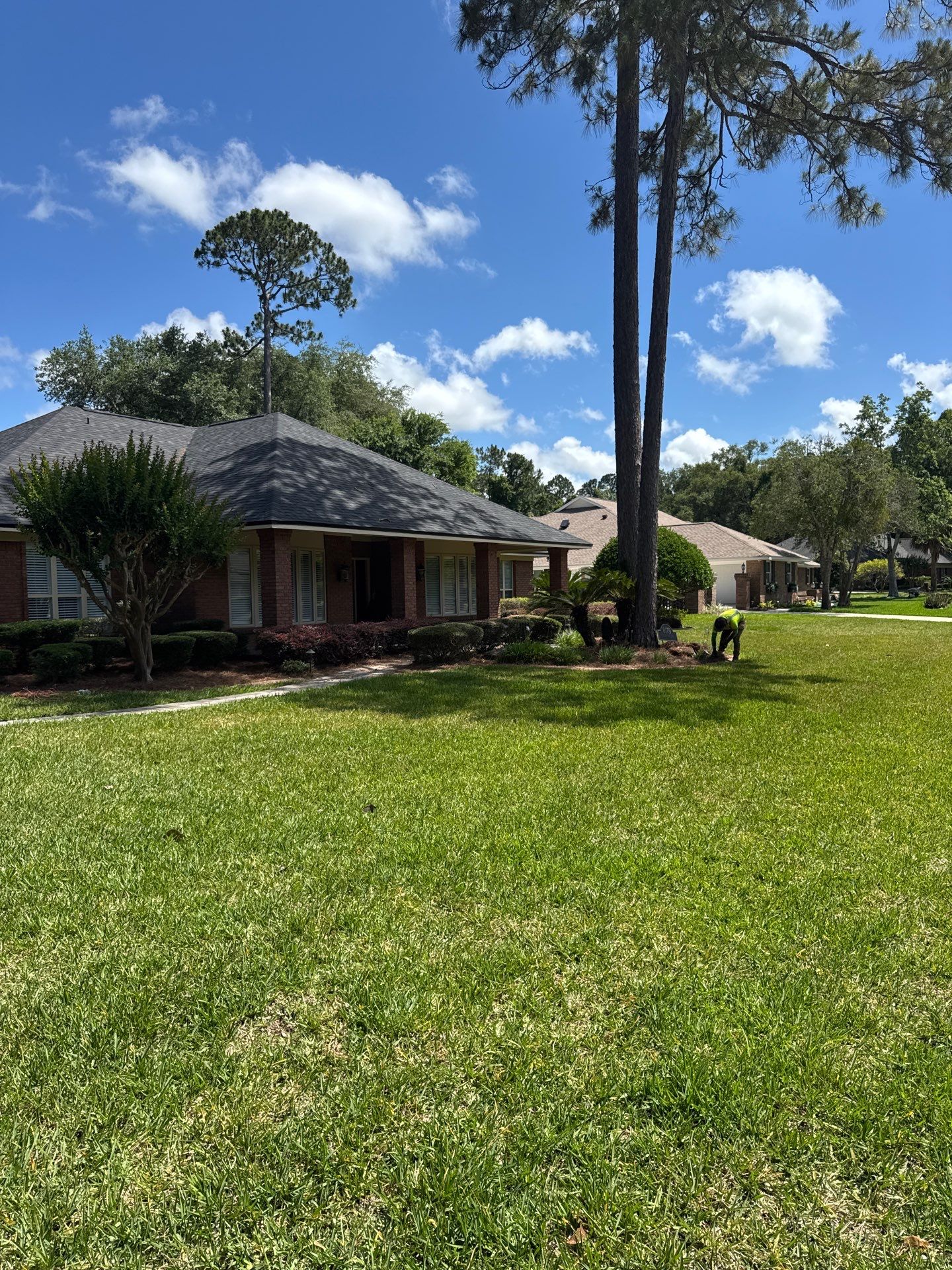 Deerwood Resident | Pine Straw Install by ProGreen Services
