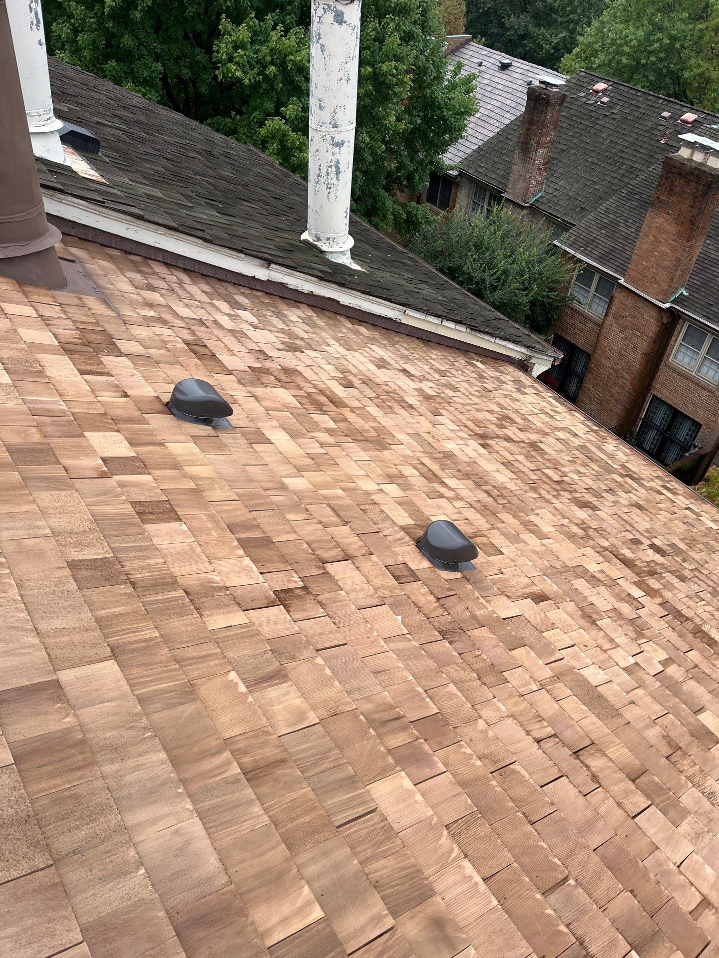 Arlington: Residential Roof Replacement with Perfection CCA-Treated Cedar Shakes by RM Banning, Inc.