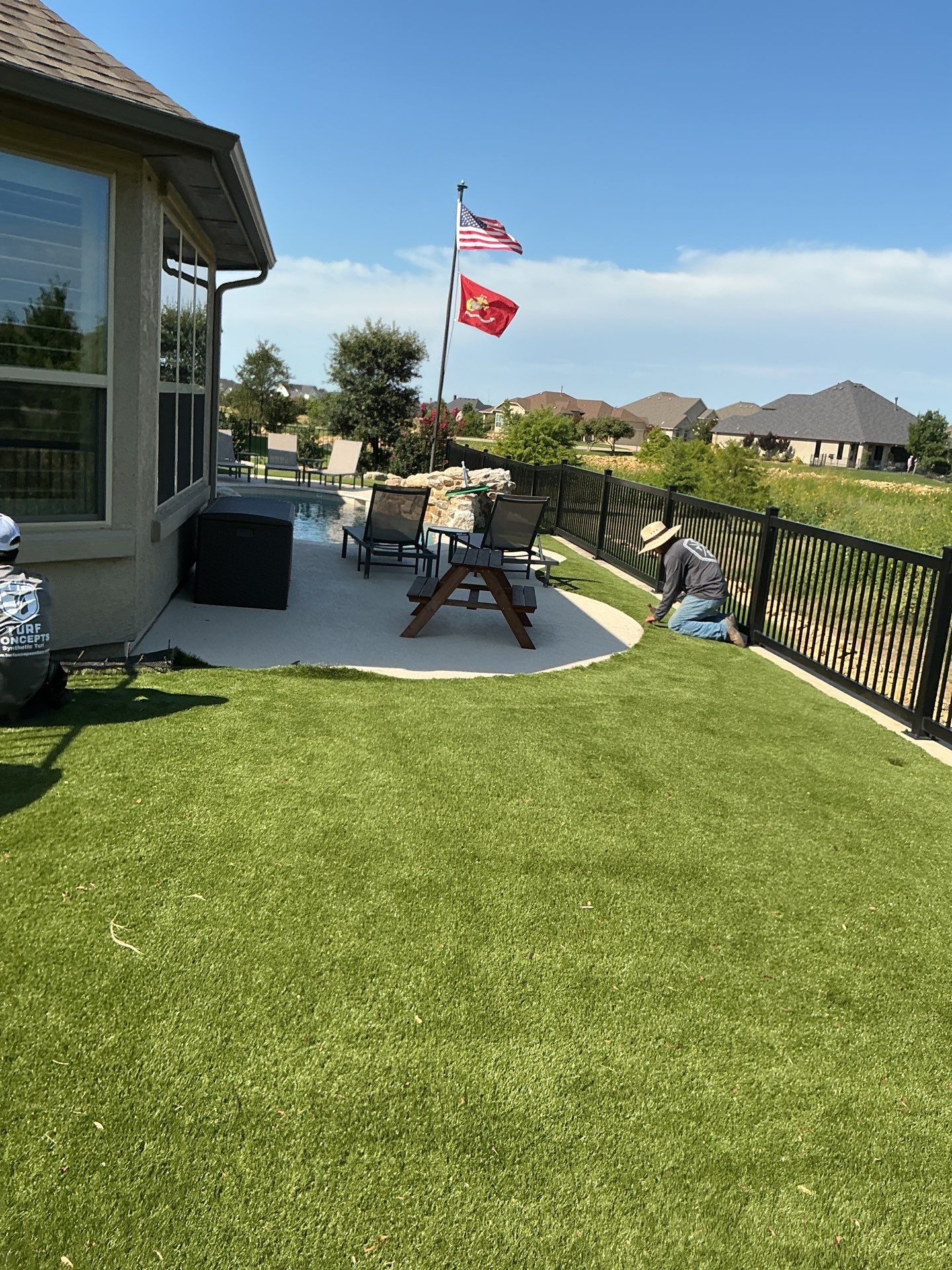 Project in Denton by Turf Concepts