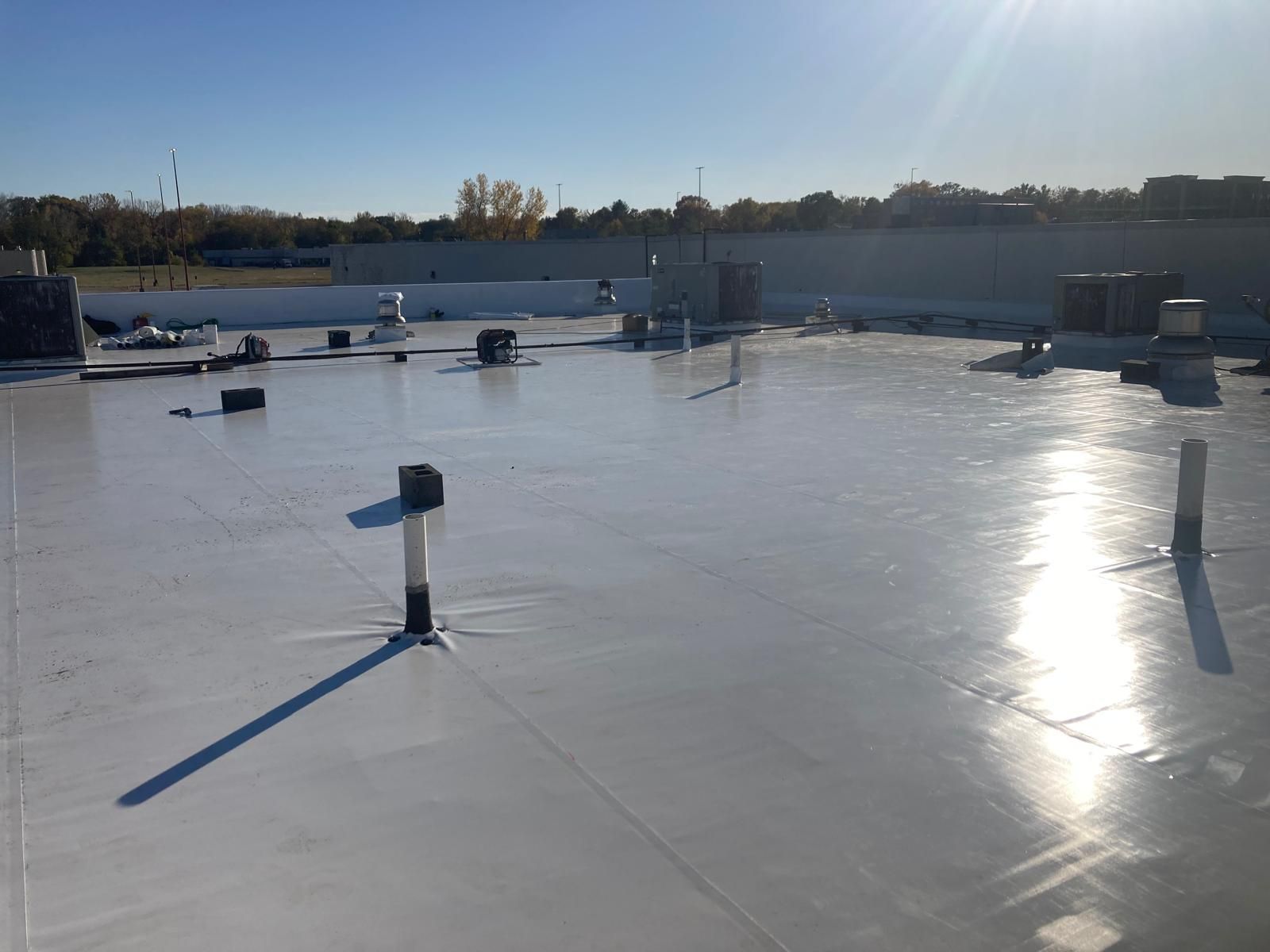 Commercial Roofing Installation using DURO LAST by Grell Roofing