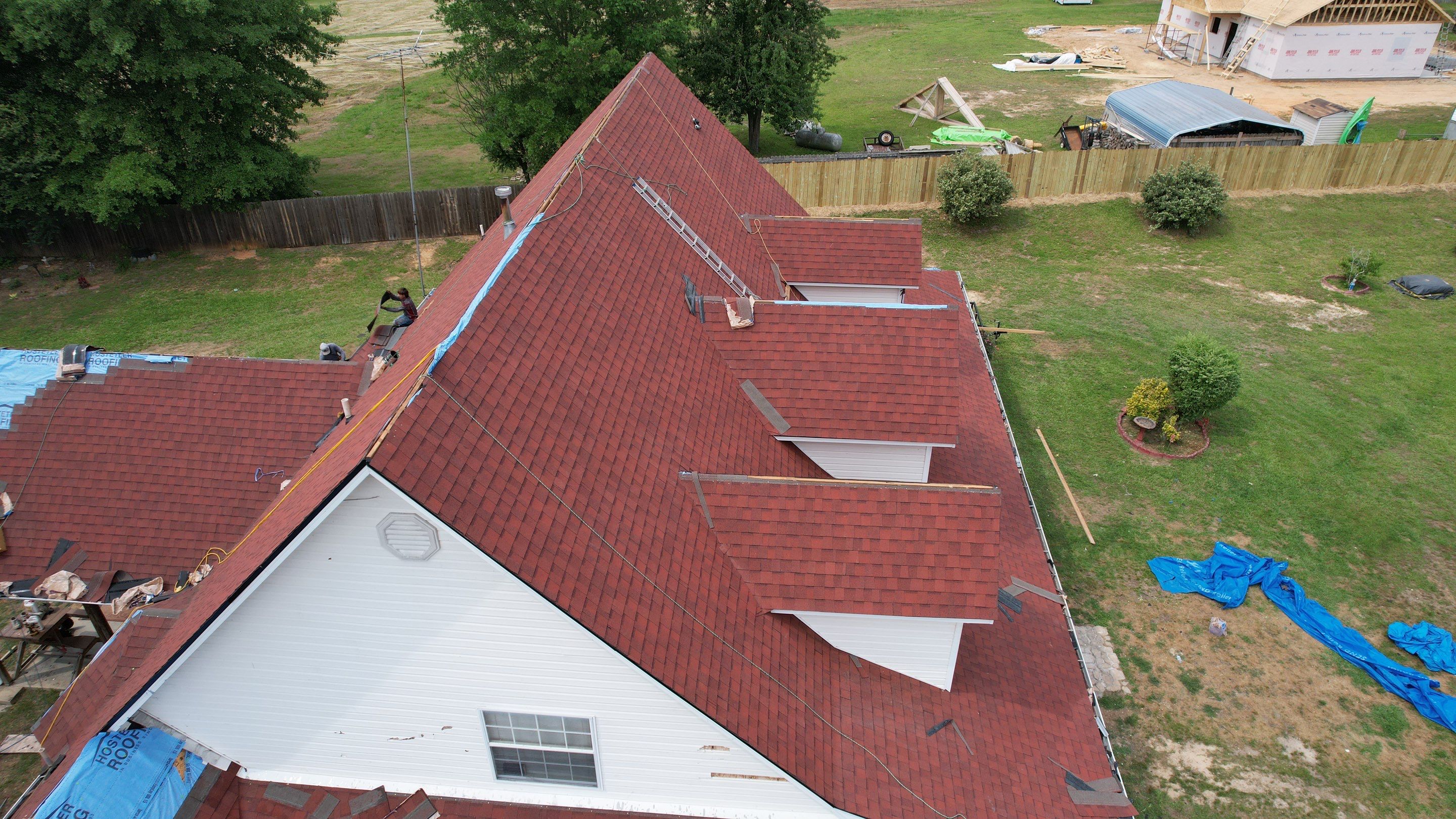 Residential Roofing Installation using GAF Timberline HDZ by Hostetler Roofing
