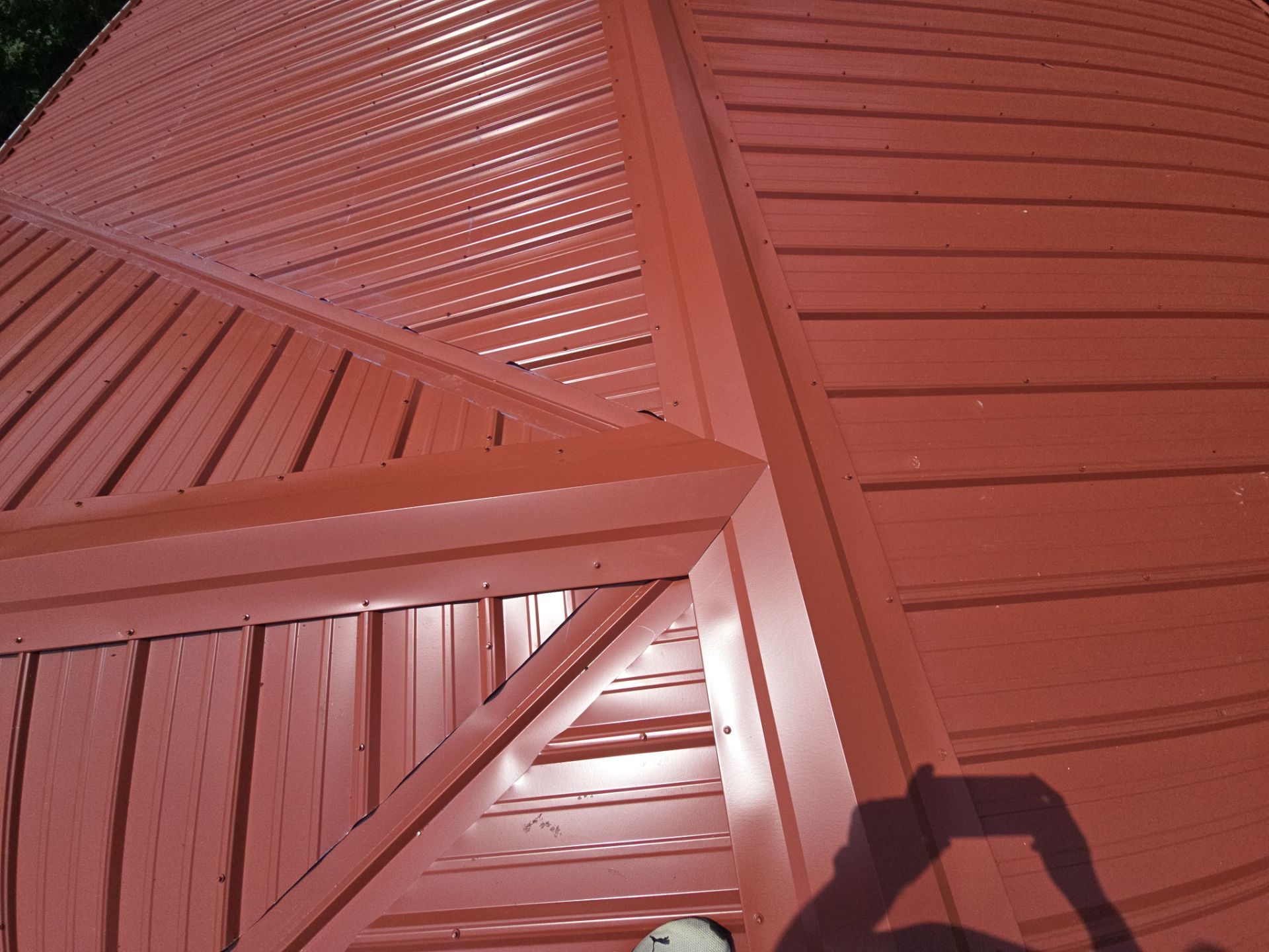 Barn Red Metal Roof by Omnia Roofing