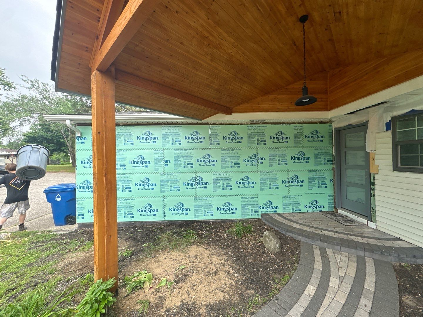 Siding Replacement using Alside Gray Oak by 180 Contractors