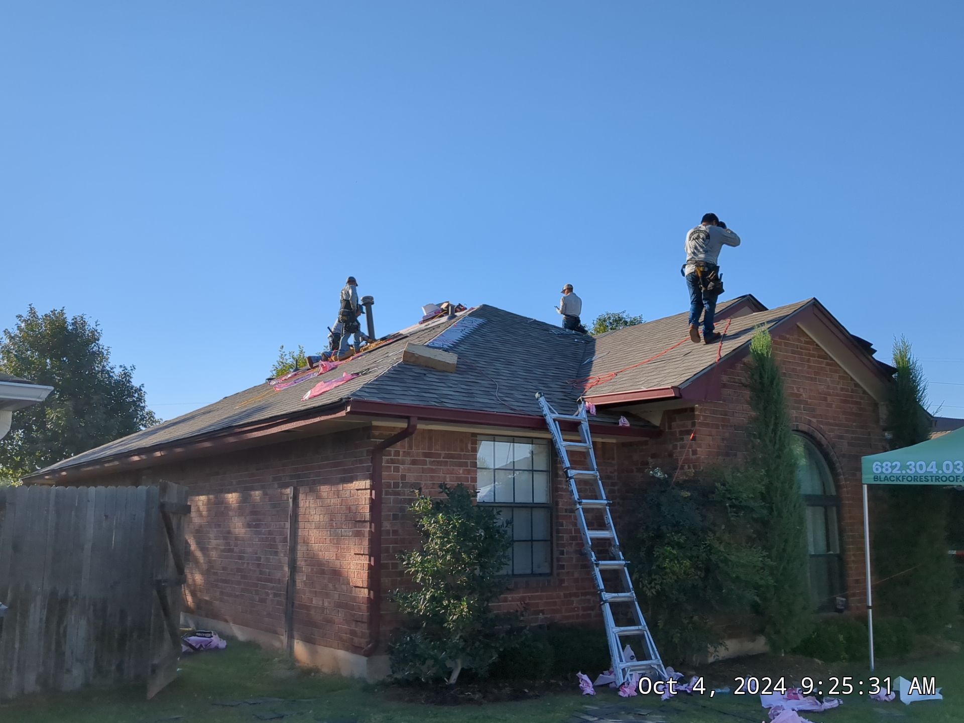OKC Residential Roofing Installation using Owens Corning by Blackforest Roofing