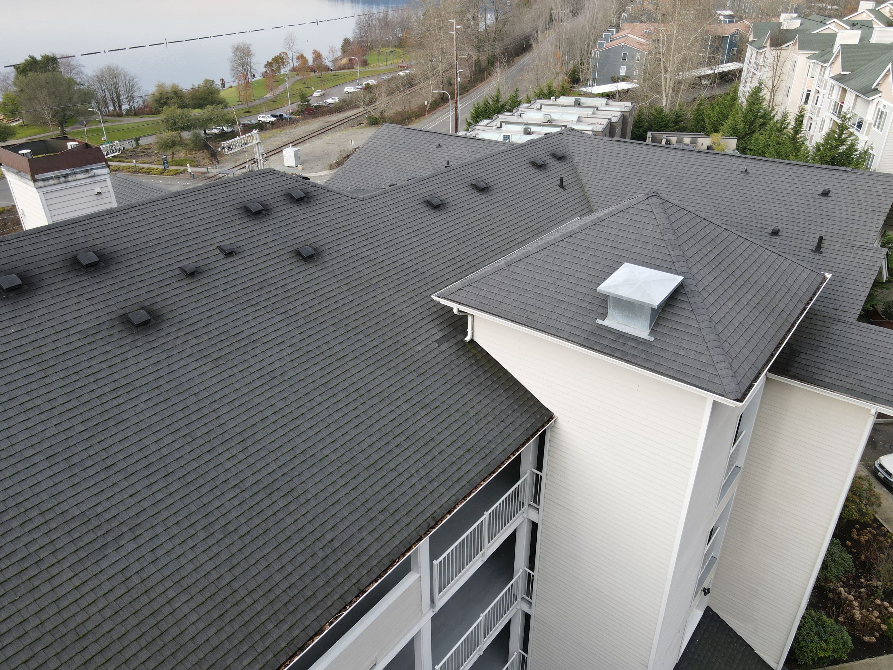 Condo complex on Lake Washington in Newcastle, WA needed a new roof by RoofSmart