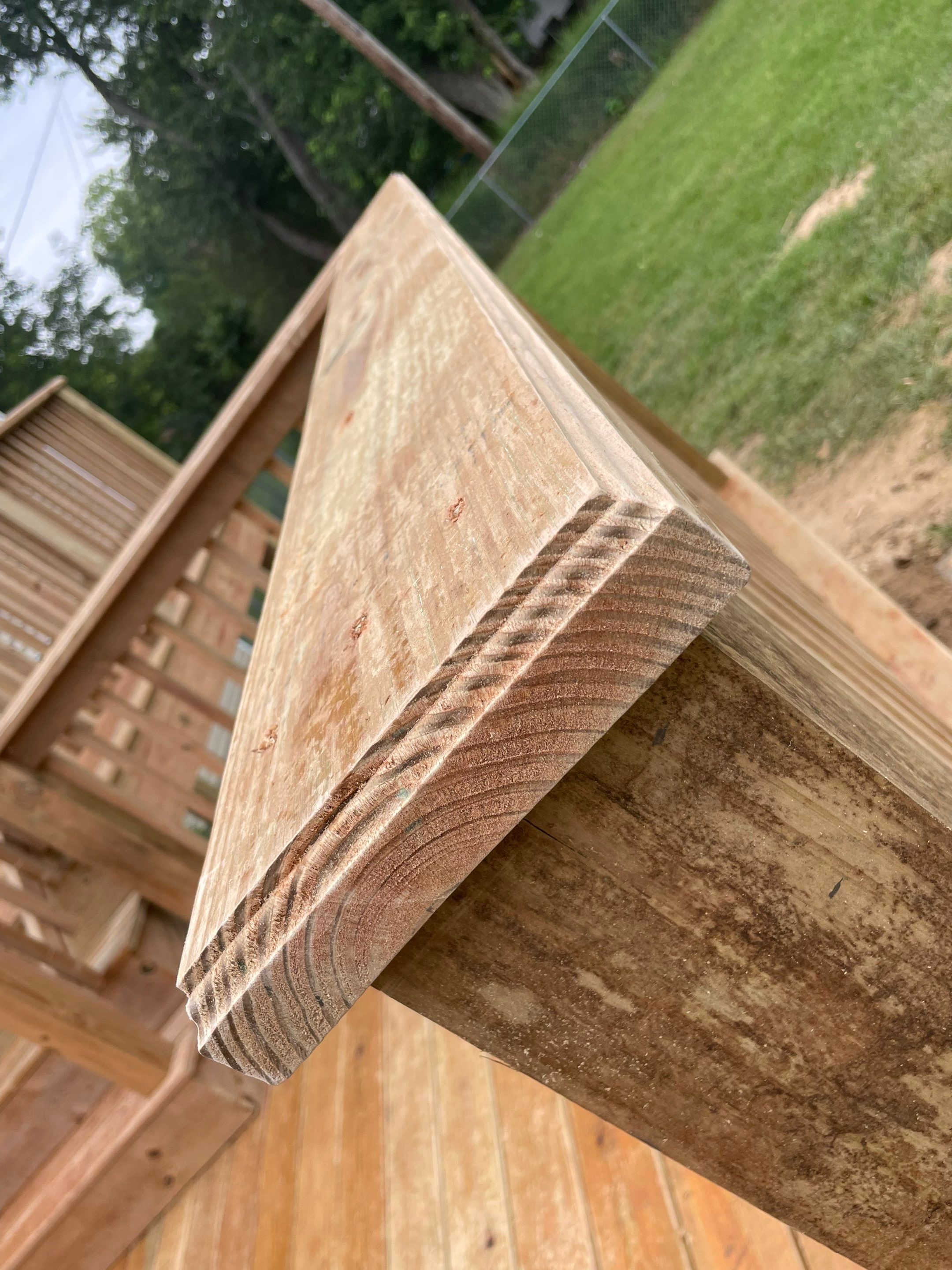 Deck Installation using Treated Lumber by Avalon Roofing and Exteriors