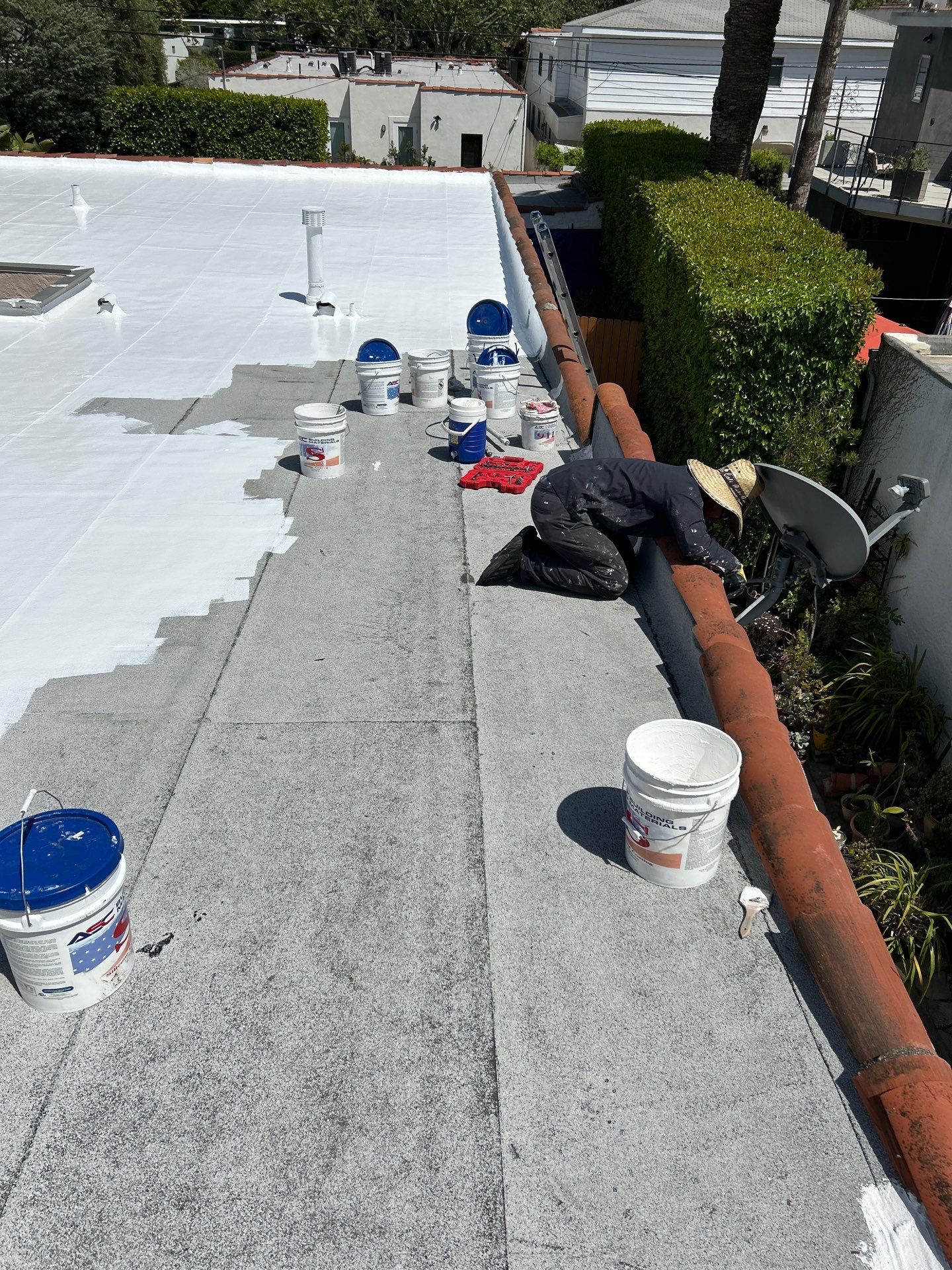 Tile Reset & Silicone Coating using American Standard Coatings Silicone-S by Hull Brothers Roofing