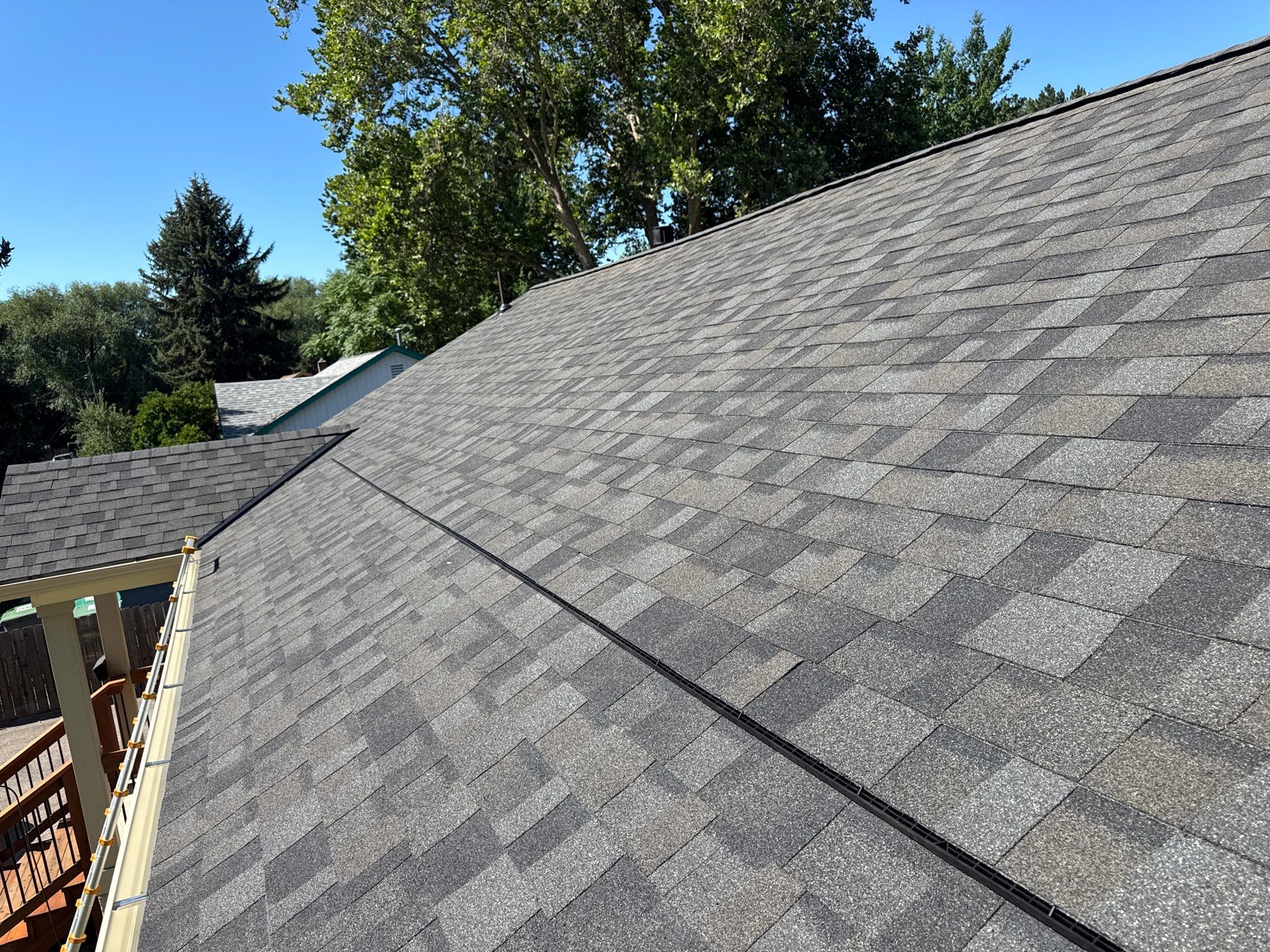 Residential Roof Replacement With Gray Architectural Shingles in Boise by Olive Roofing