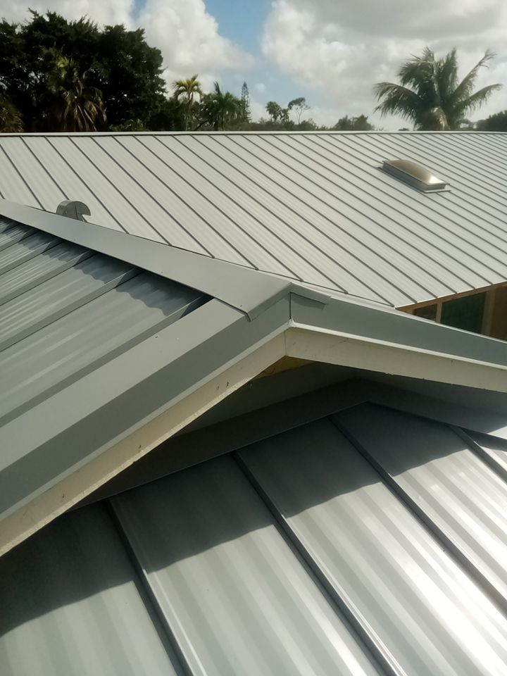 Residential Roofing Installation using 1" Nail strip metal roof by BLUES BROTHERS ROOFING