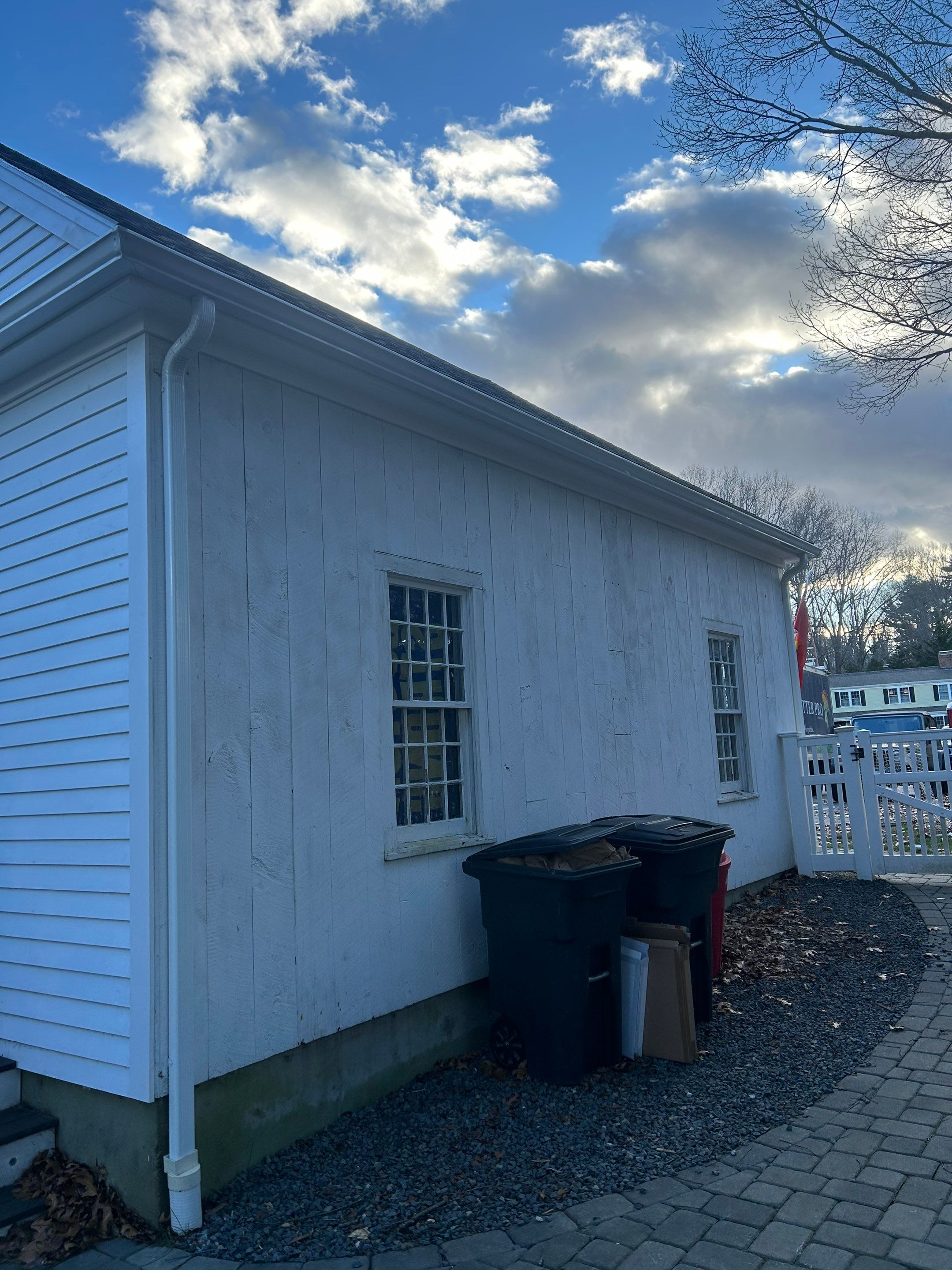 Gutter Installation using 5" K-Style Aluminum Gutter in Hingham, MA by Gutter Pro Enterprises