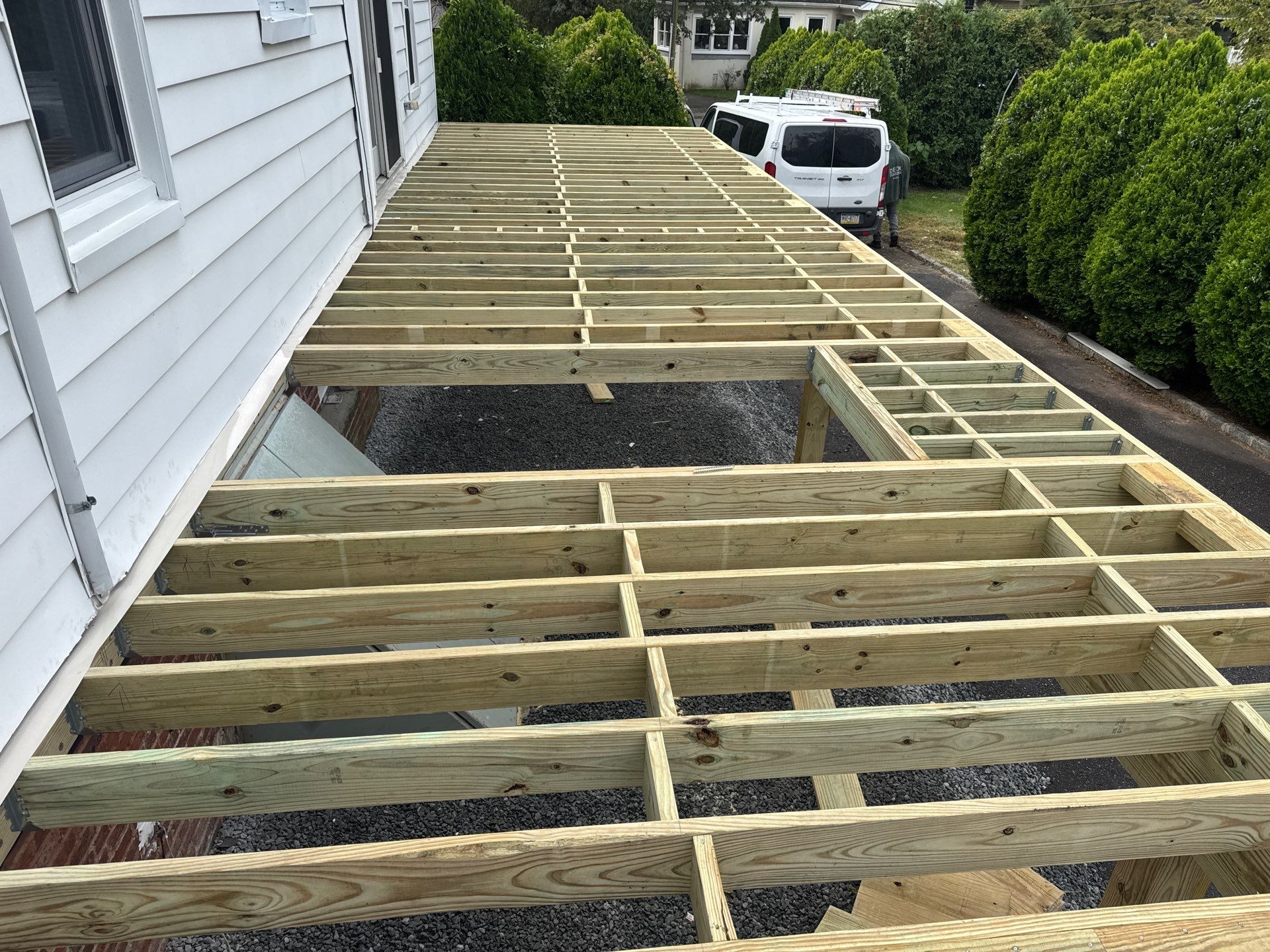 new deck with cable rails in Montclair NJ by deck guardian