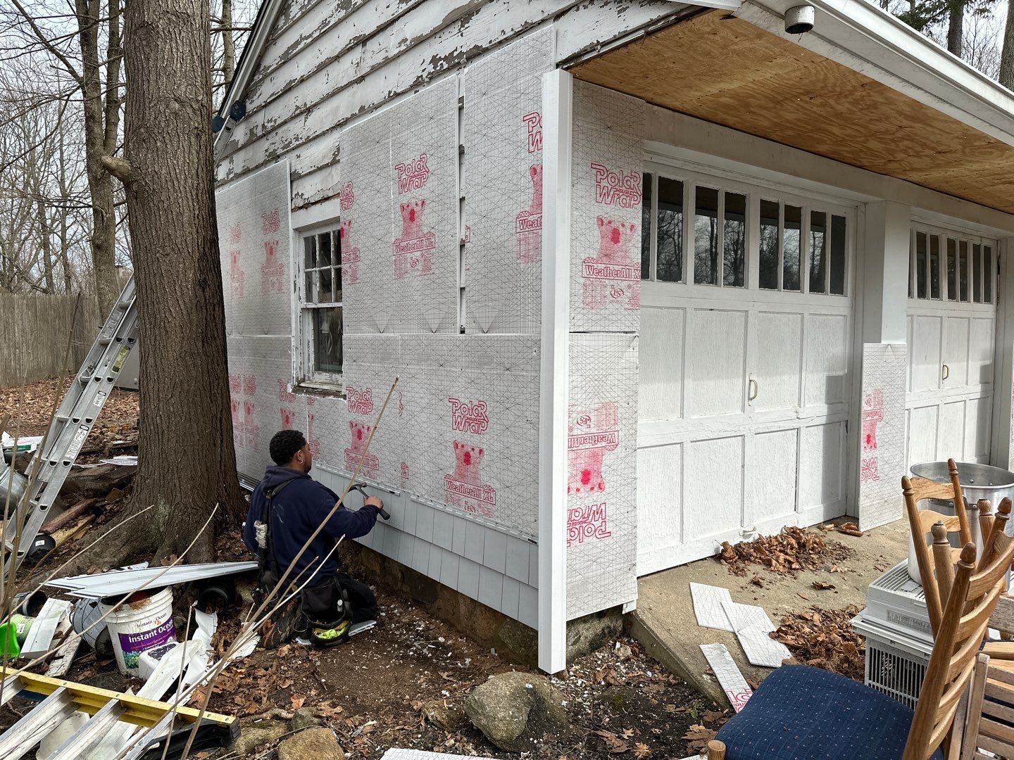 Siding Installation using Certainteed Cedar Impressions Sterling Gray by A Plus Exterior