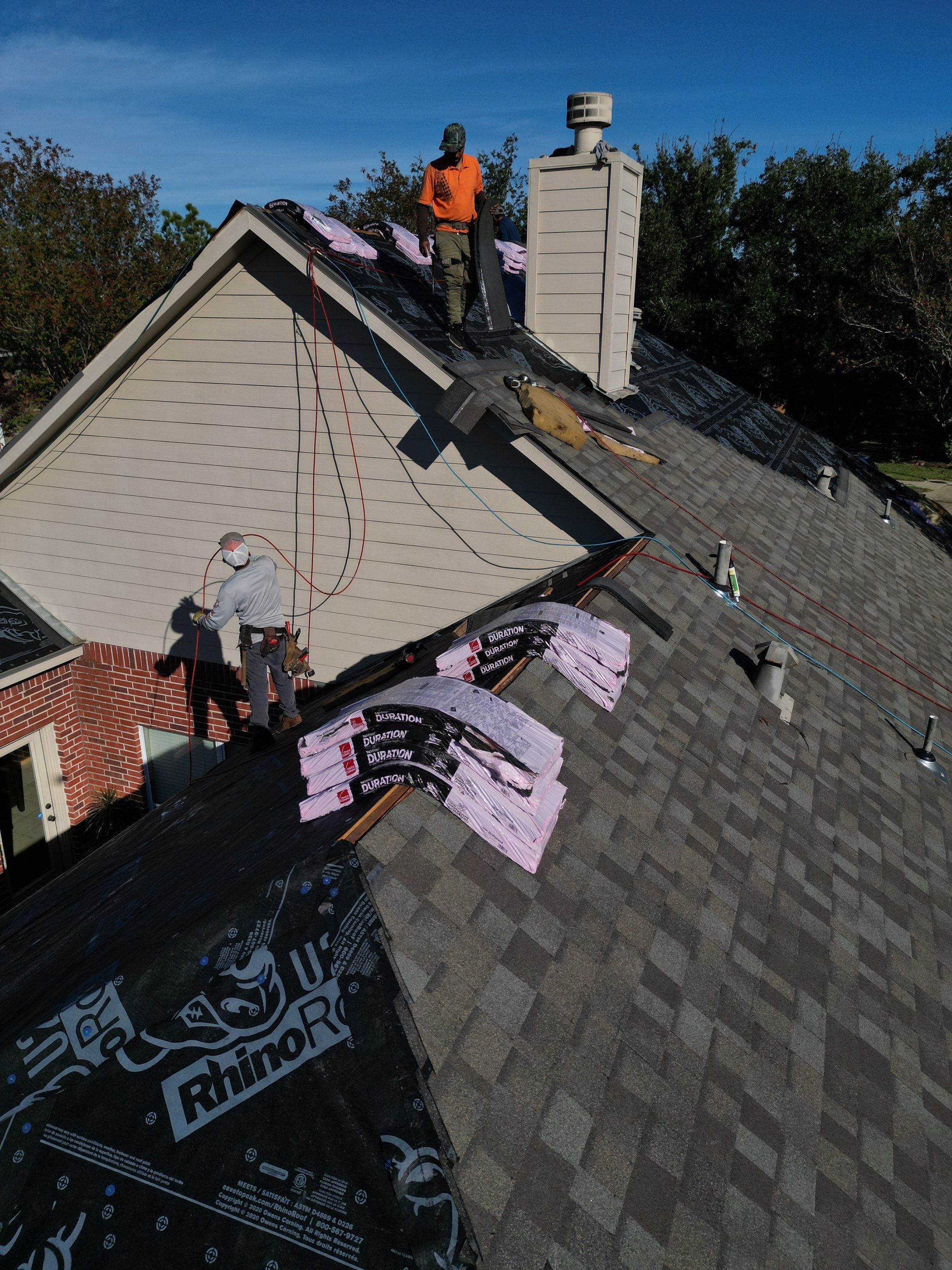 OC Duration Driftwood by HHH Roofing & Construction