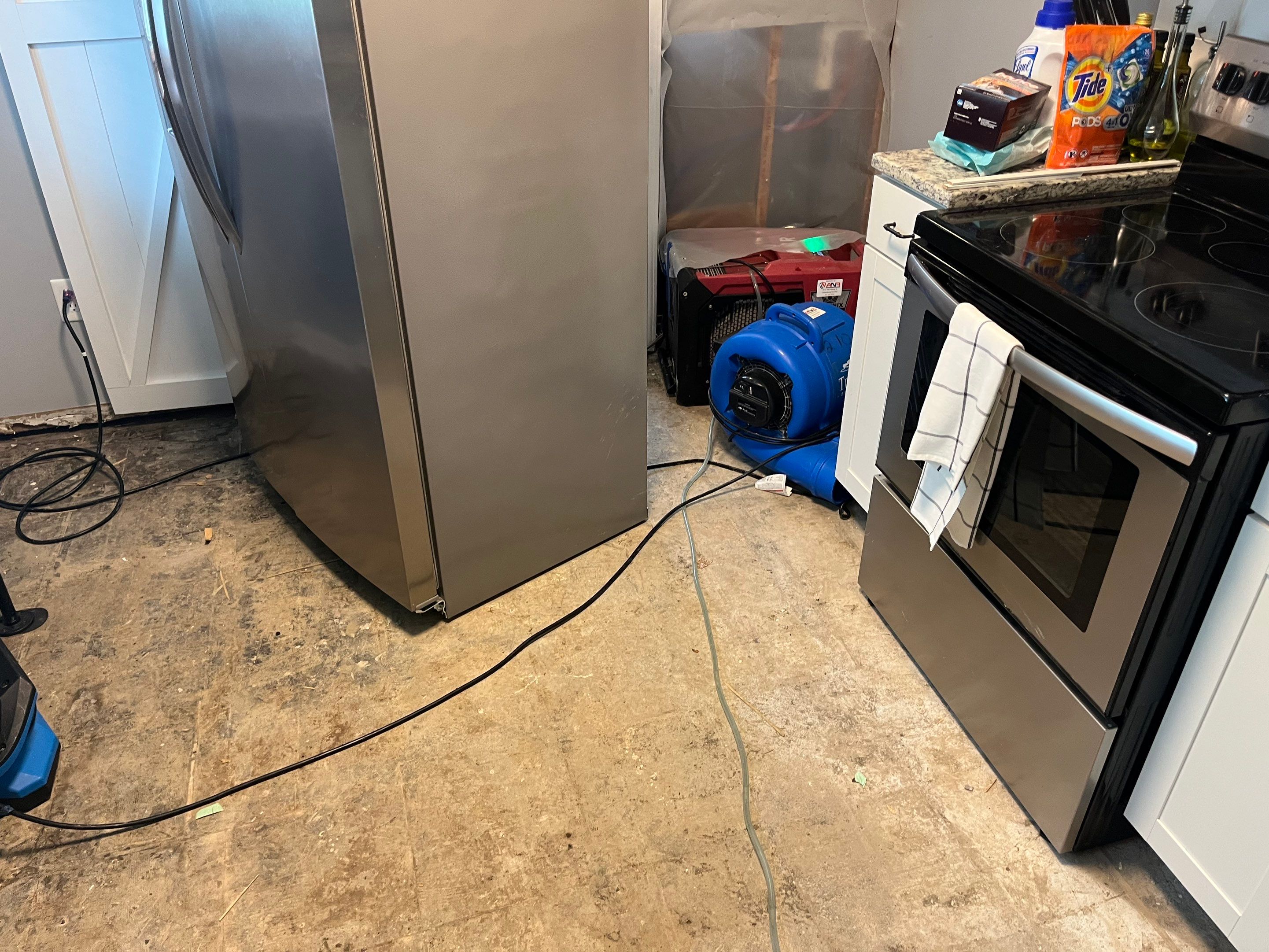 Water Damage and Visible Mold in a Home in Clarksville, IN by ANR Restoration