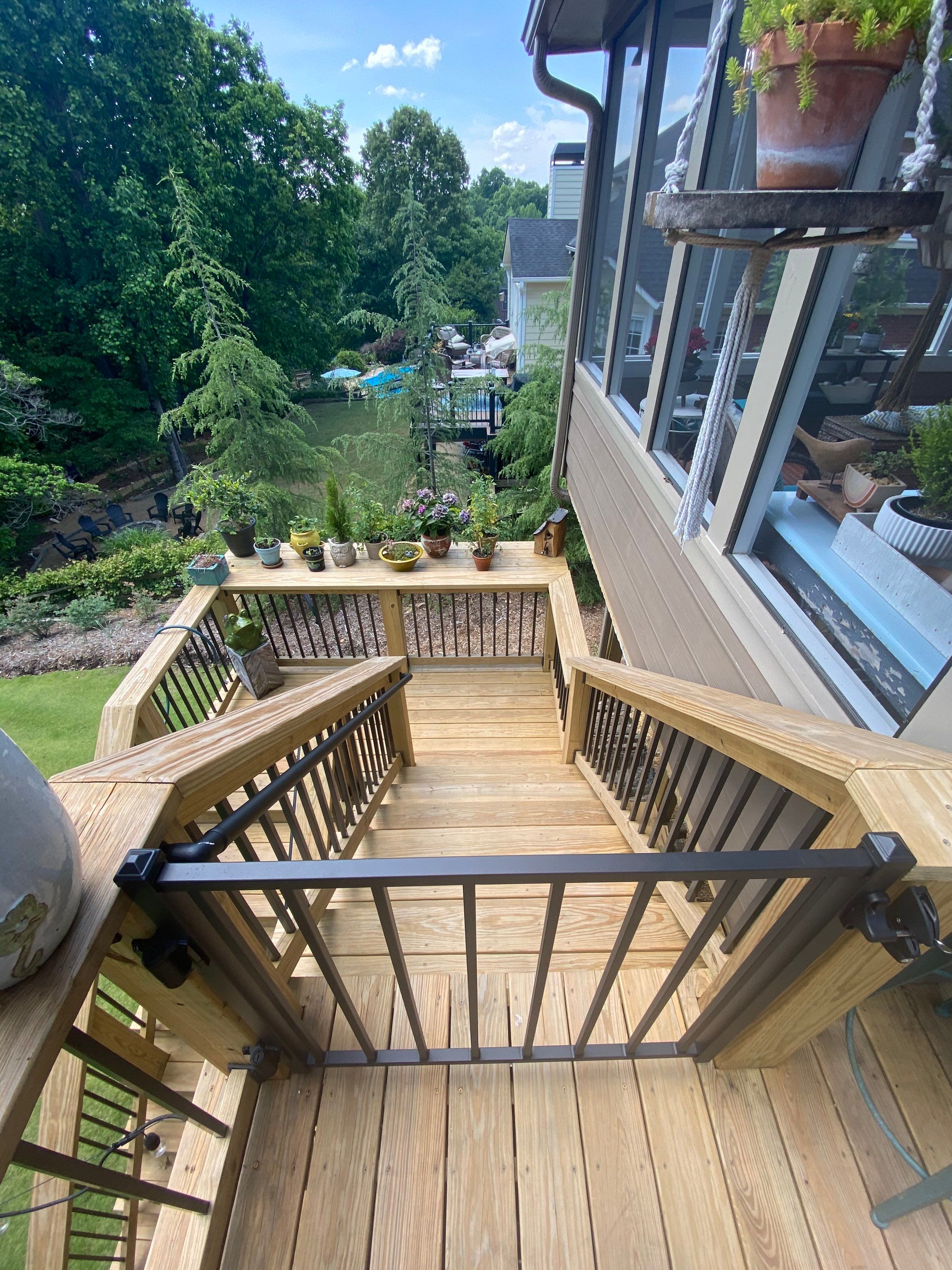 Multi-Level Deck Replacement and Bay Window Installation in Suwanee by Swift Home Renovations