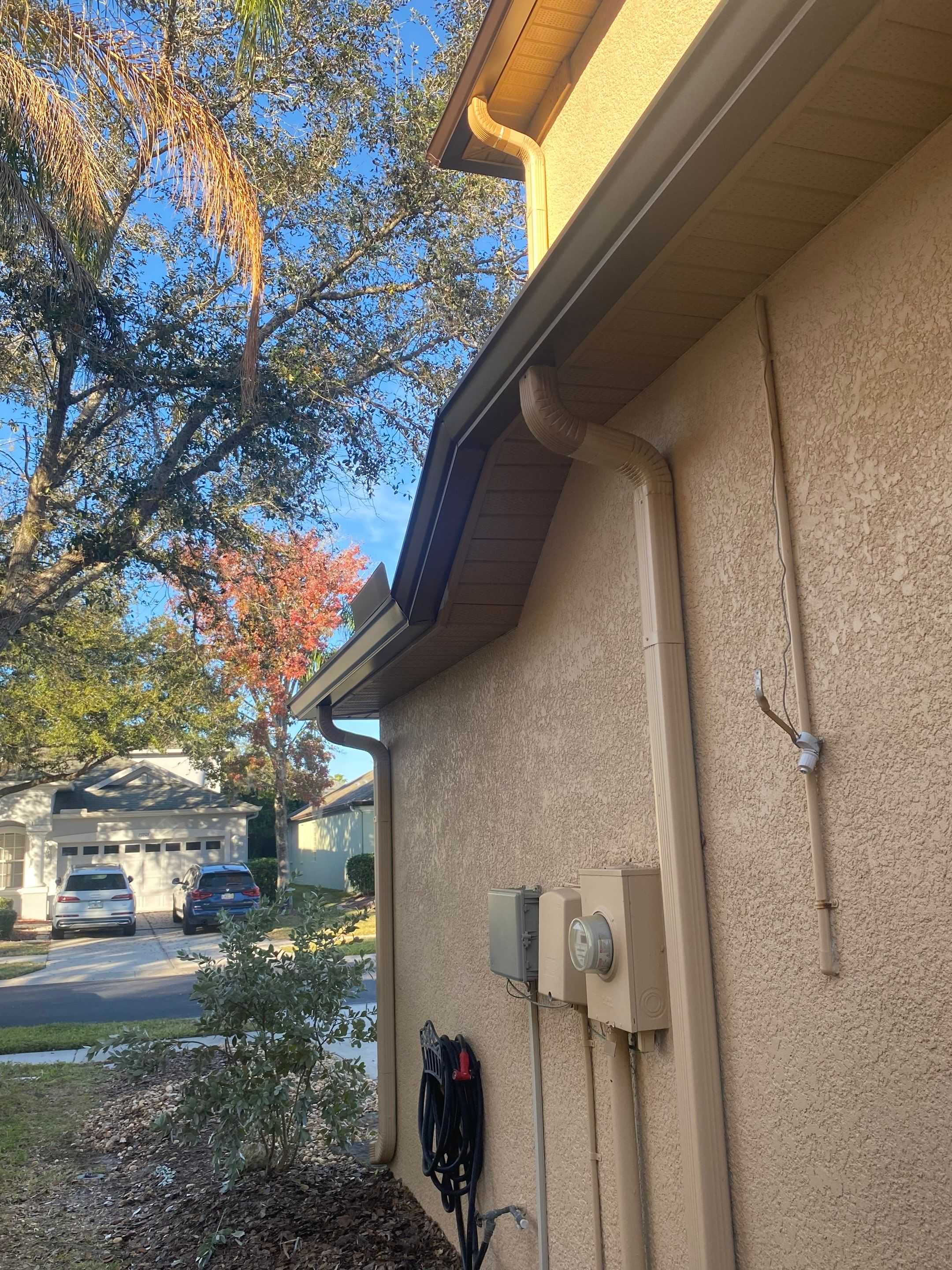 6 Inch Seamless Gutters using Copper Gutters in Wesley Chapel FL by Gutter Professors