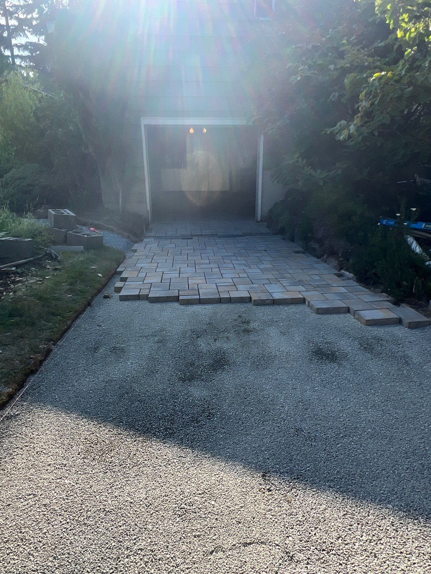 Pavers Driveway & Walkway with Concrete Lip | Seattle  by Jireh Asphalt & Concrete Inc 