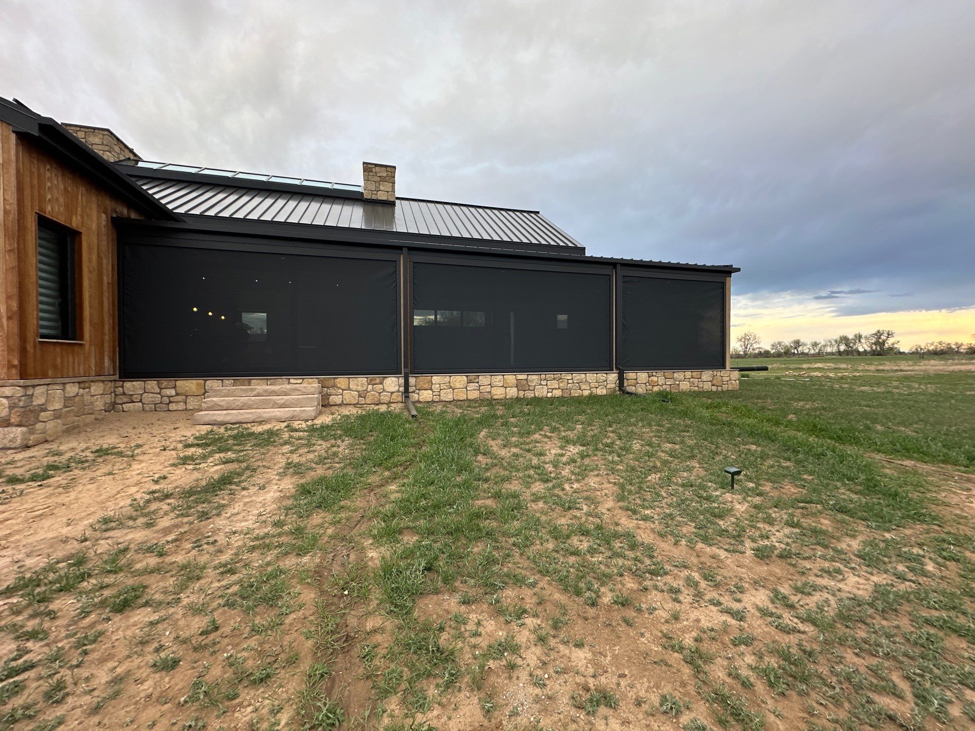 Motorized Screens using Progressive MagnaTrack Screens by Outdoor Solutions Colorado