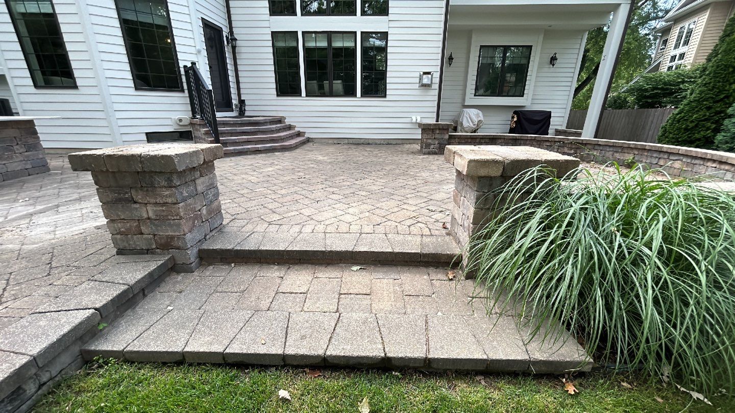 Brick paver clean, sand and seal.  using Surebond SB-1300 by Northern Power Washing LLC.