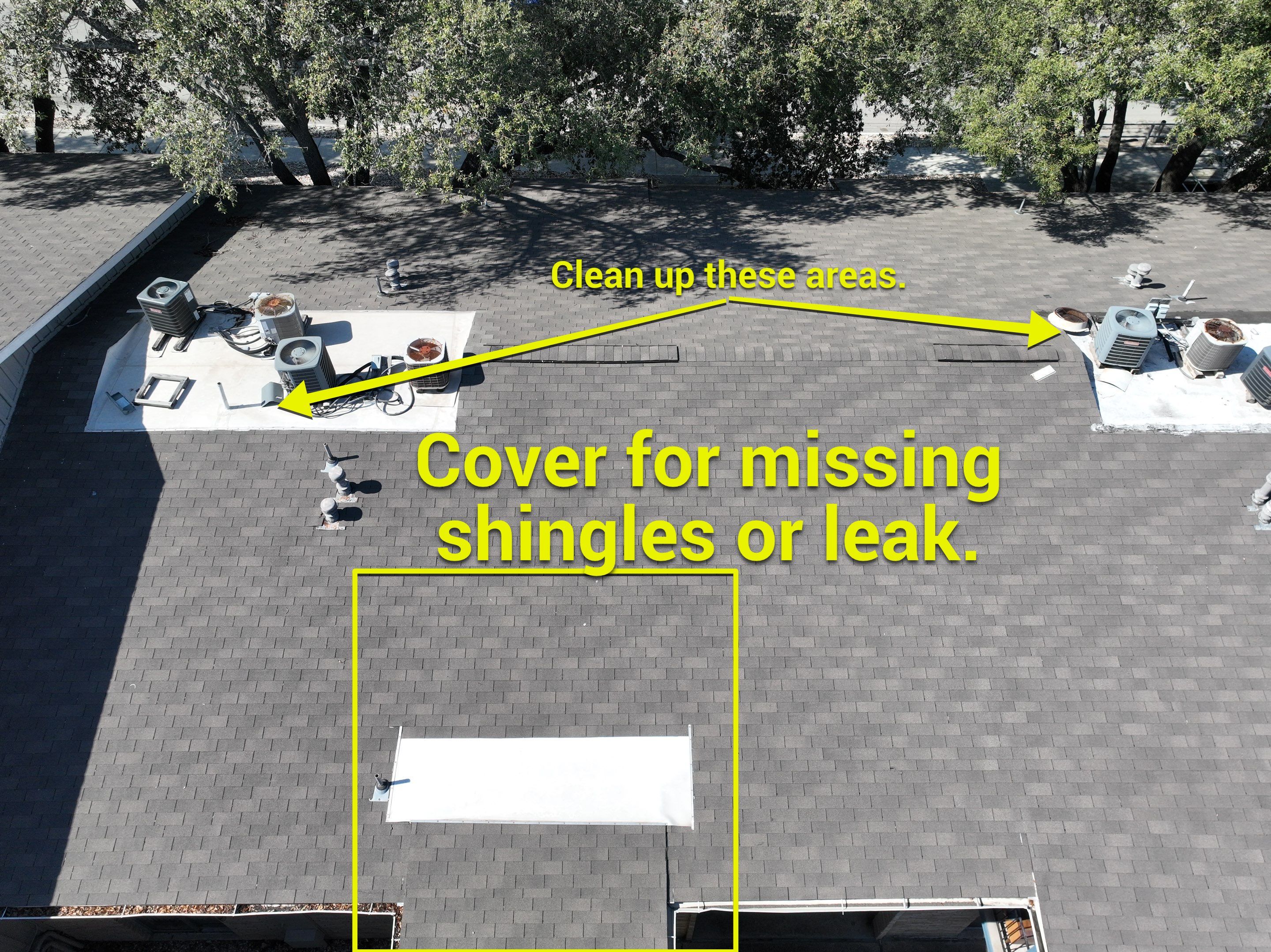 Commercial Roof Inspection using Drone Inspection by Premier Roofing and Contracting