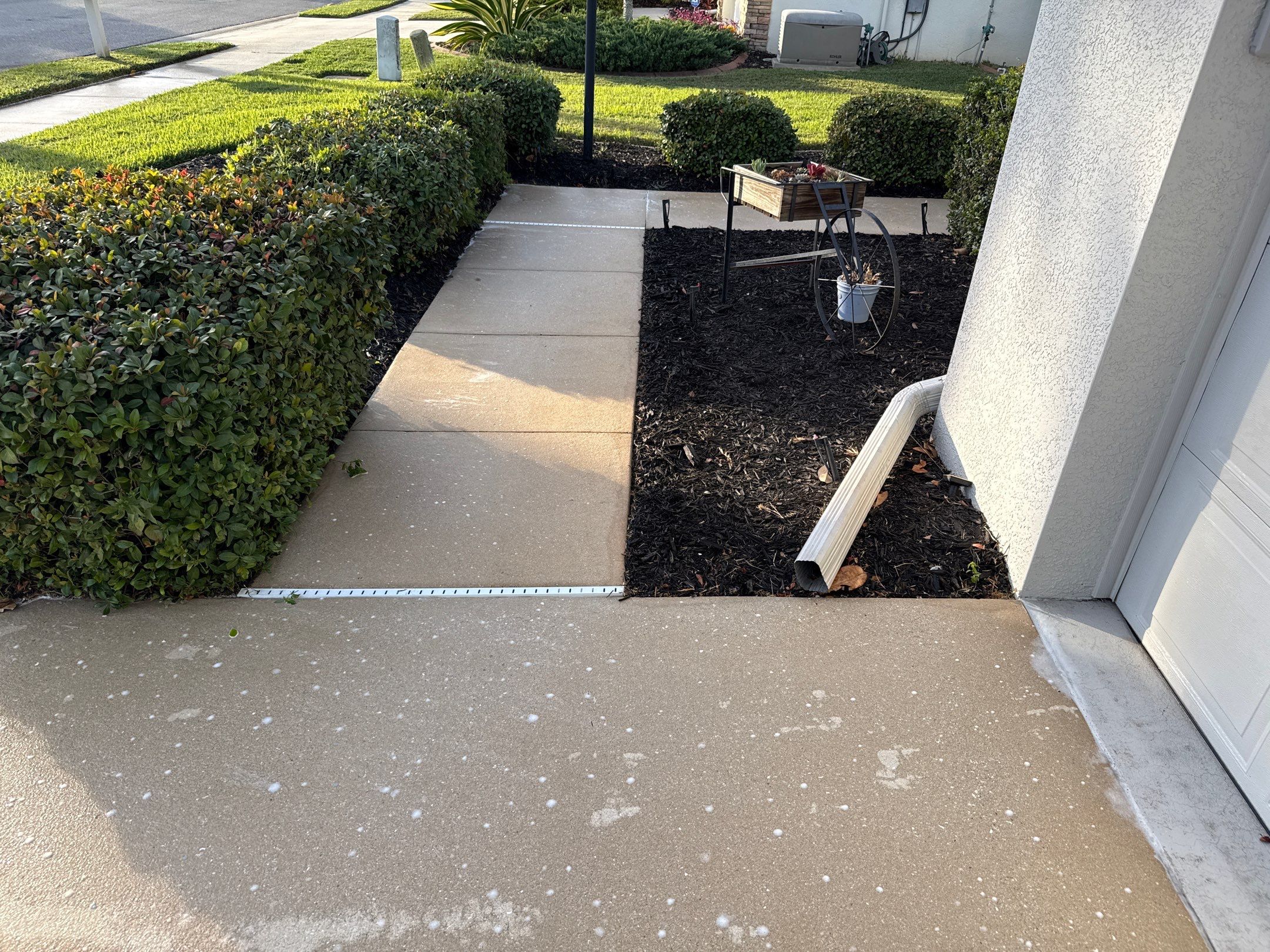 Concrete Driveway & Walkway Transformation | Northwood Park, Palmetto FL by Sunshine AquaWash