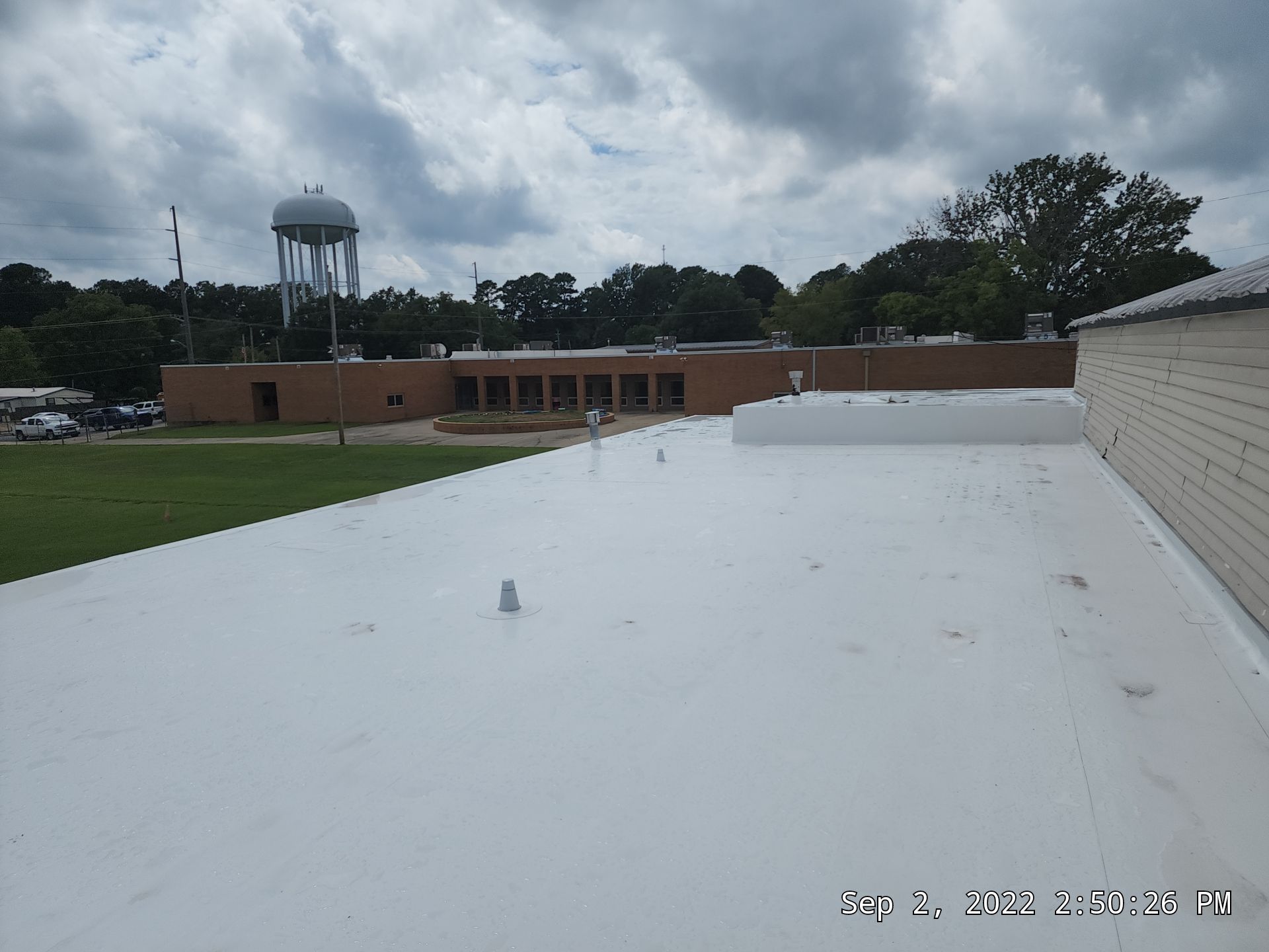 Commercial Roofing Installation using 60 mil PVC by Hostetler Roofing