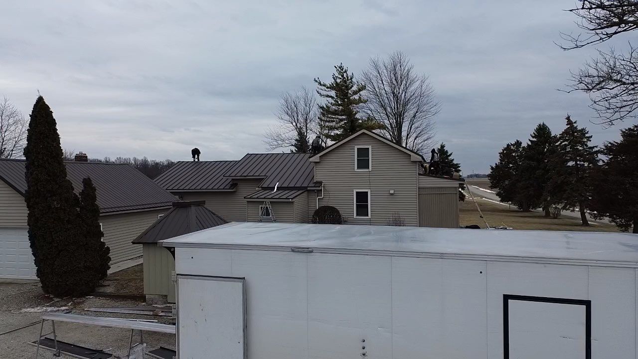 Standing Seam & Exposed Fastener Metal Roof Installation – Bluffton, IN by 4Ever Metal Roofing
