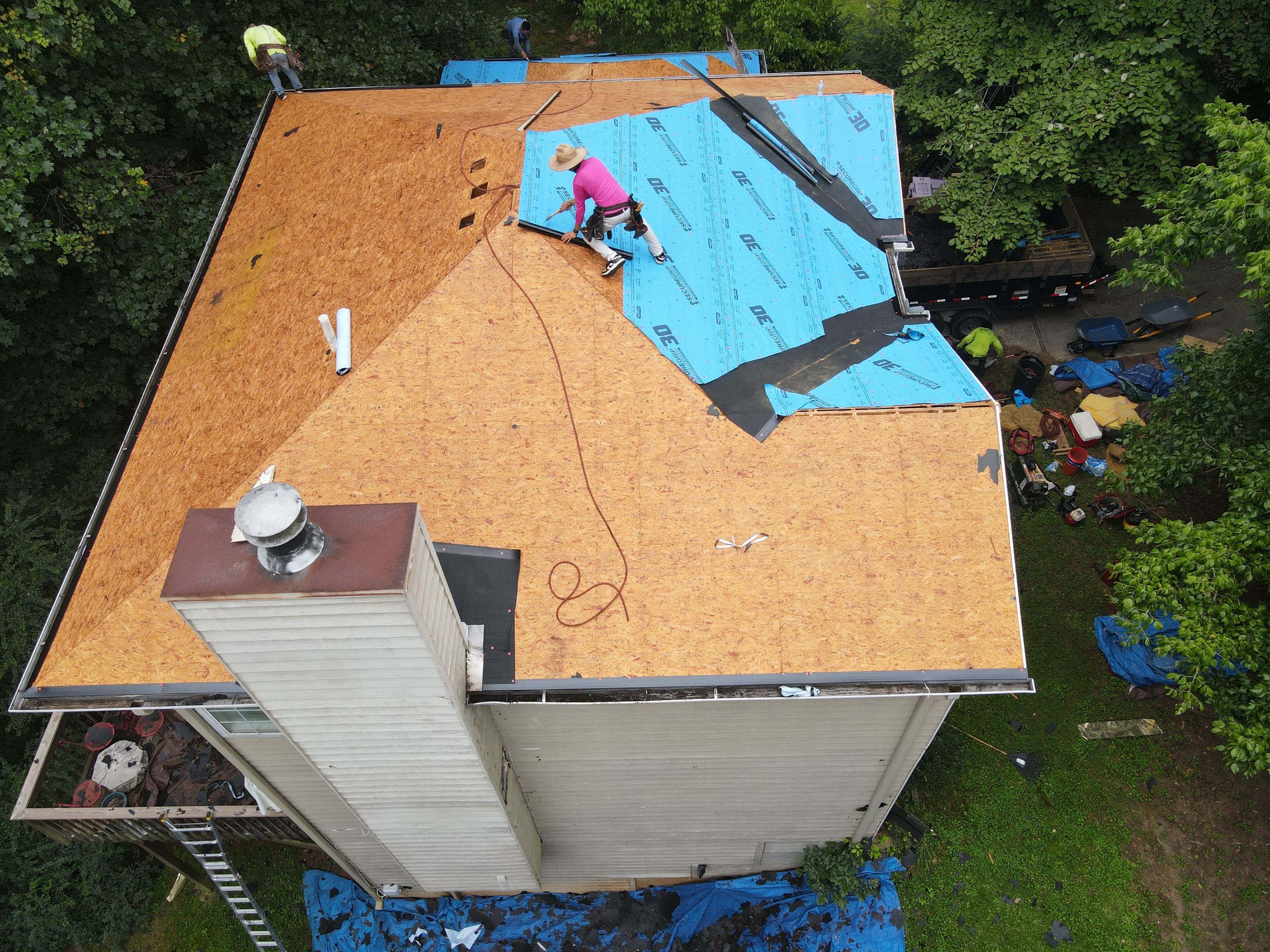 Residential Roofing Installation using Owens Corning by Inspector Roofing and Restoration