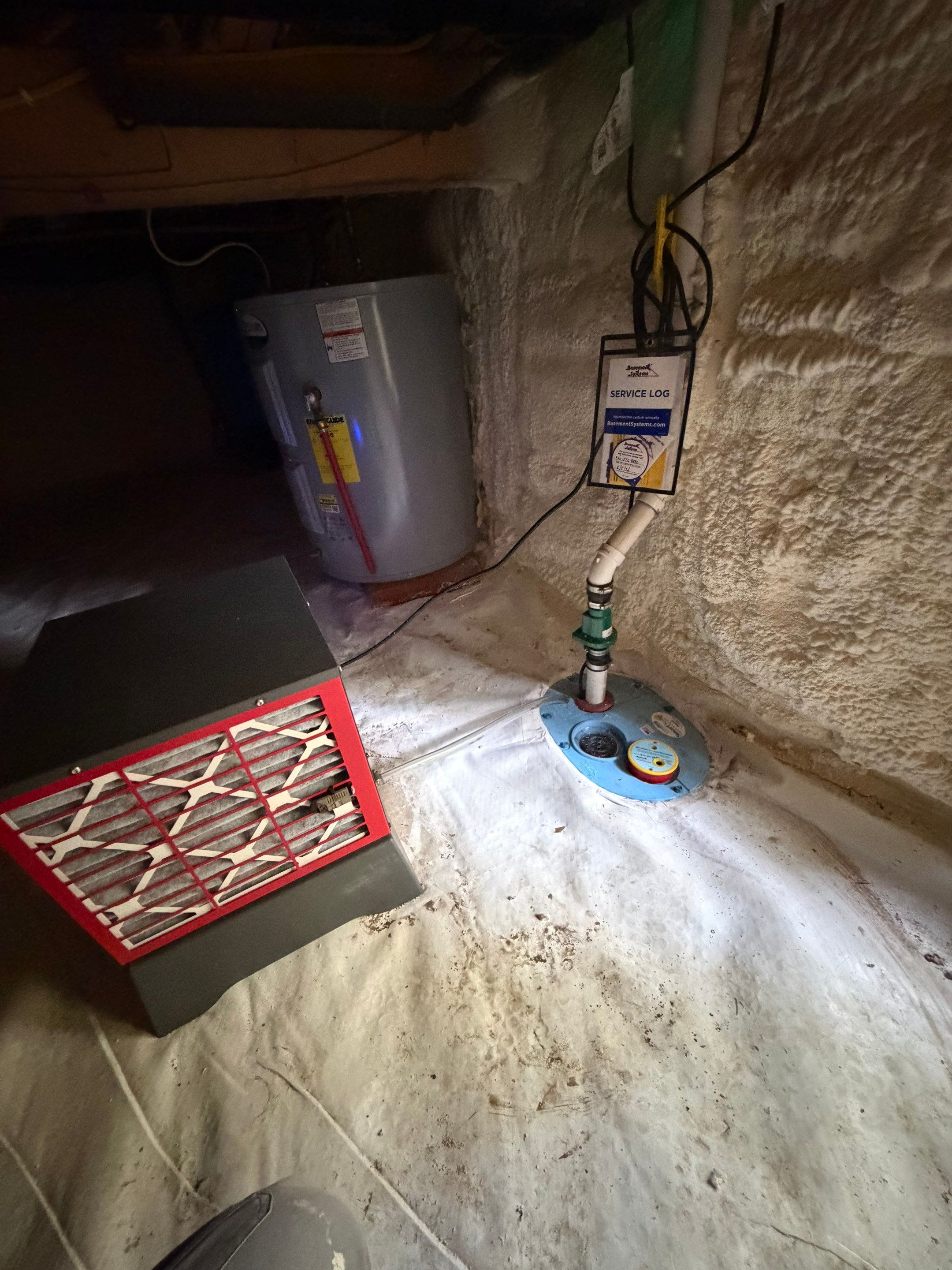Pocono pines Dry and energy efficient crawlspace. by Burke Home Services