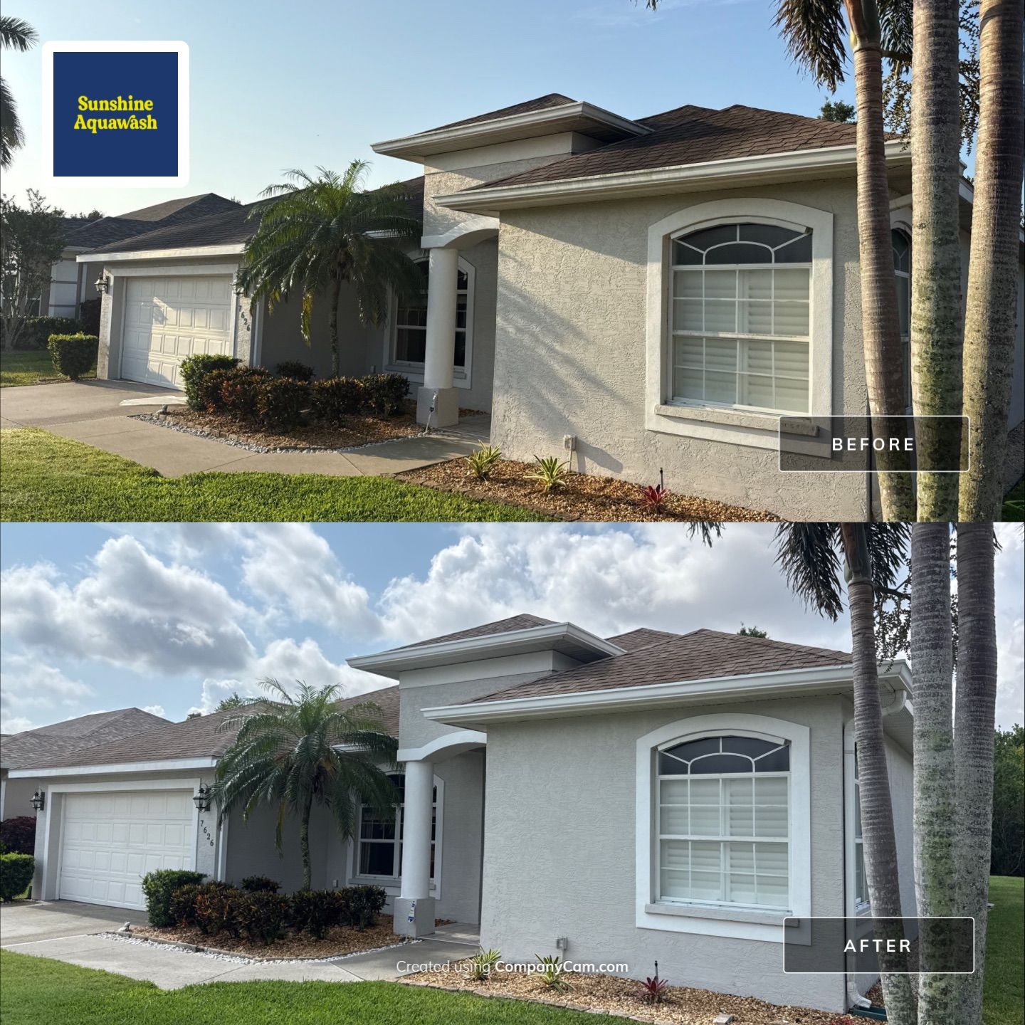 Asphalt Shingle Roof Cleaning in Creekwood Community – Bradenton, FL by Sunshine AquaWash