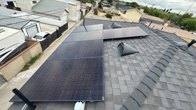 Residential Solar Panel Installation and Electrical Service Upgrade in Los Angeles