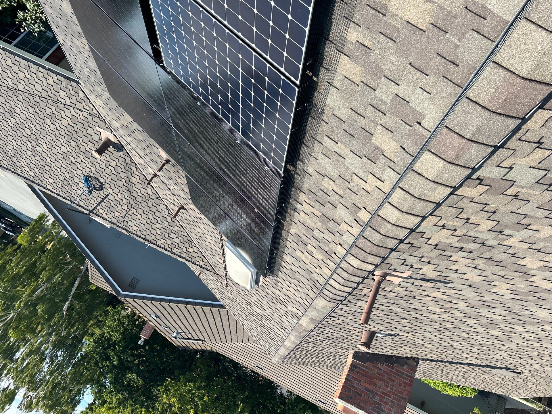 Solar Panel Critter Guard Installation by All One Solar Shine