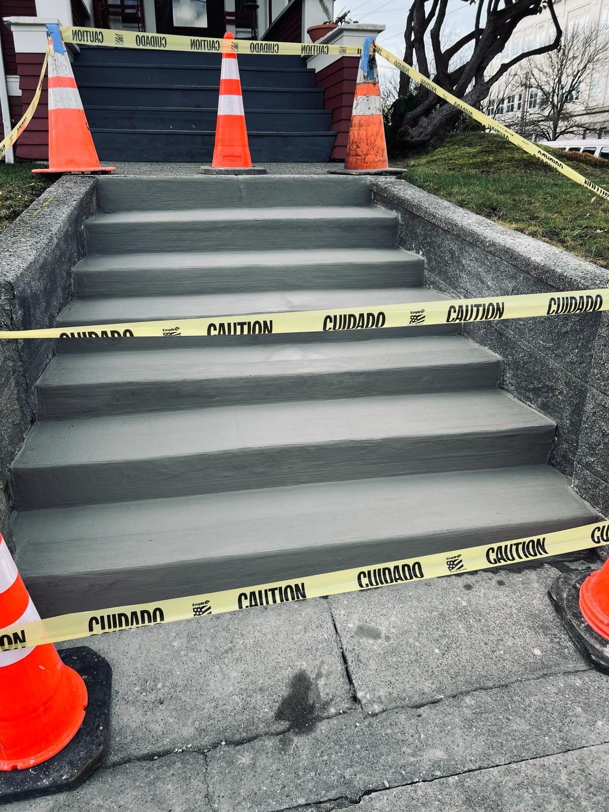 Resurface steps  by Jireh Asphalt & Concrete Inc 
