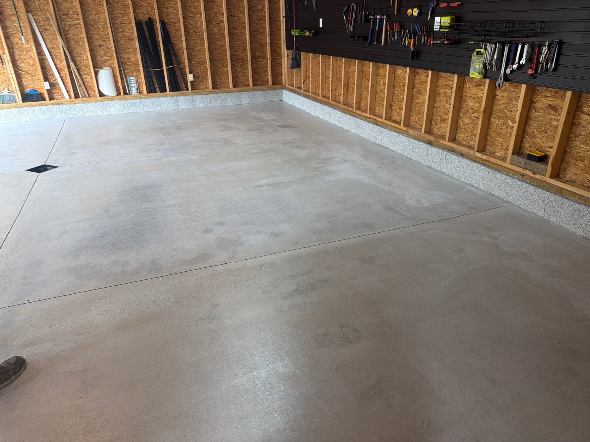 Custom Epoxy Flake Garage Floor Installation in Norton Shores by Gordon Painting