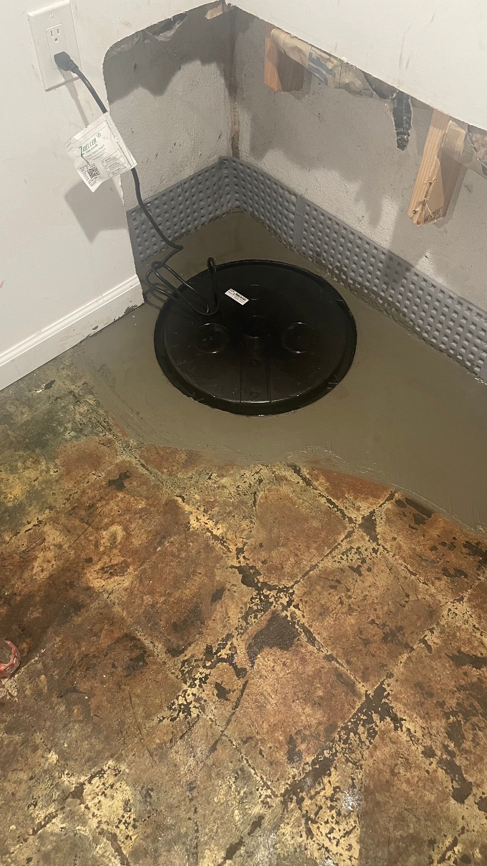 Interior French Drain Job in Lyndhurst, NJ by Pure Service Pro, LLC 