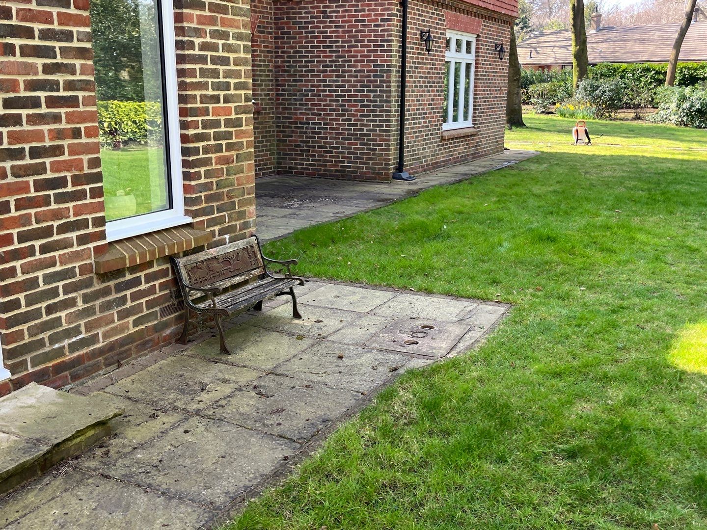 Patio Clean using 18inch Whirlaway FSC by Ges Exterior Cleaning ltd