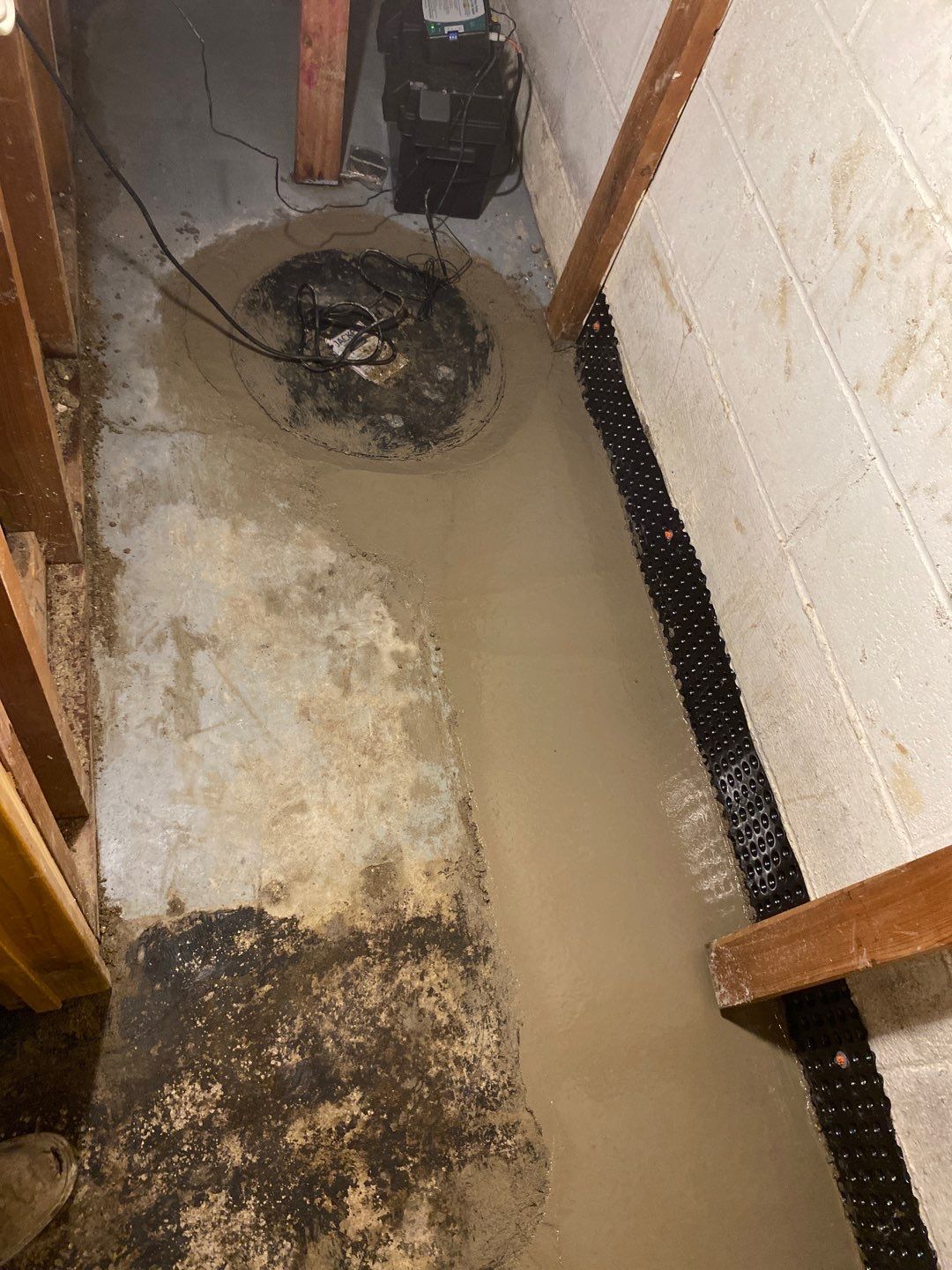 Custom Dual Sump System for Maggie by Waterproofing Northeast