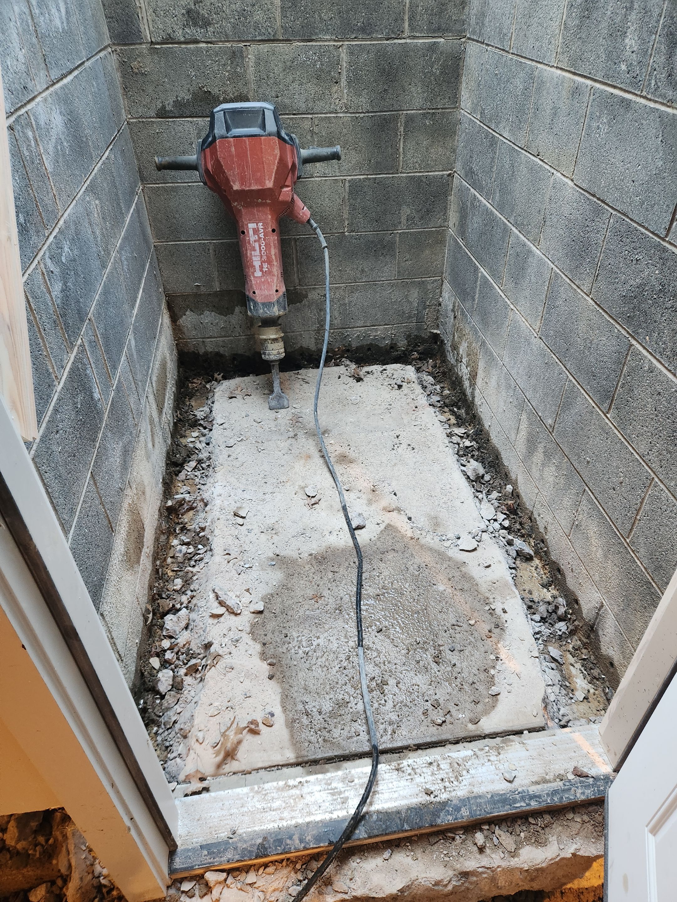 Interior French Drain in Princeton, NJ by Pure Service Pro, LLC 