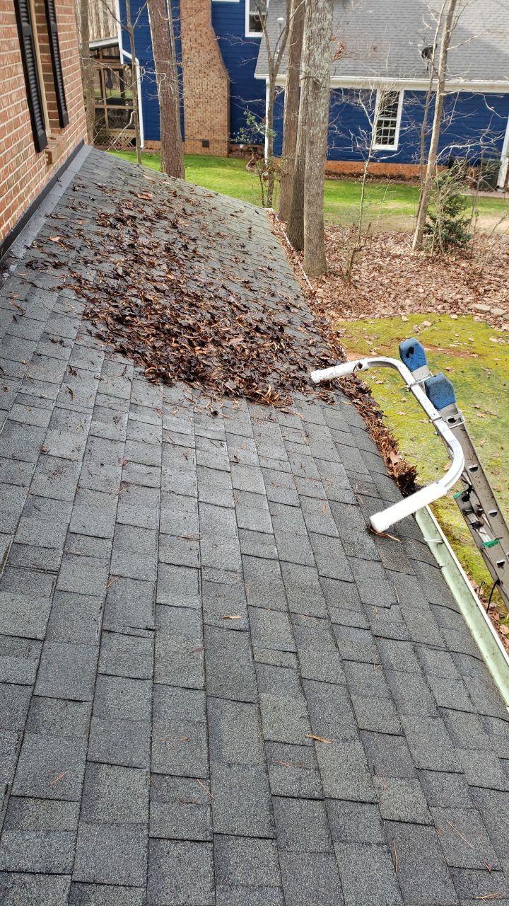 Gutter Cleaning using water by Power Wash Masters LLC