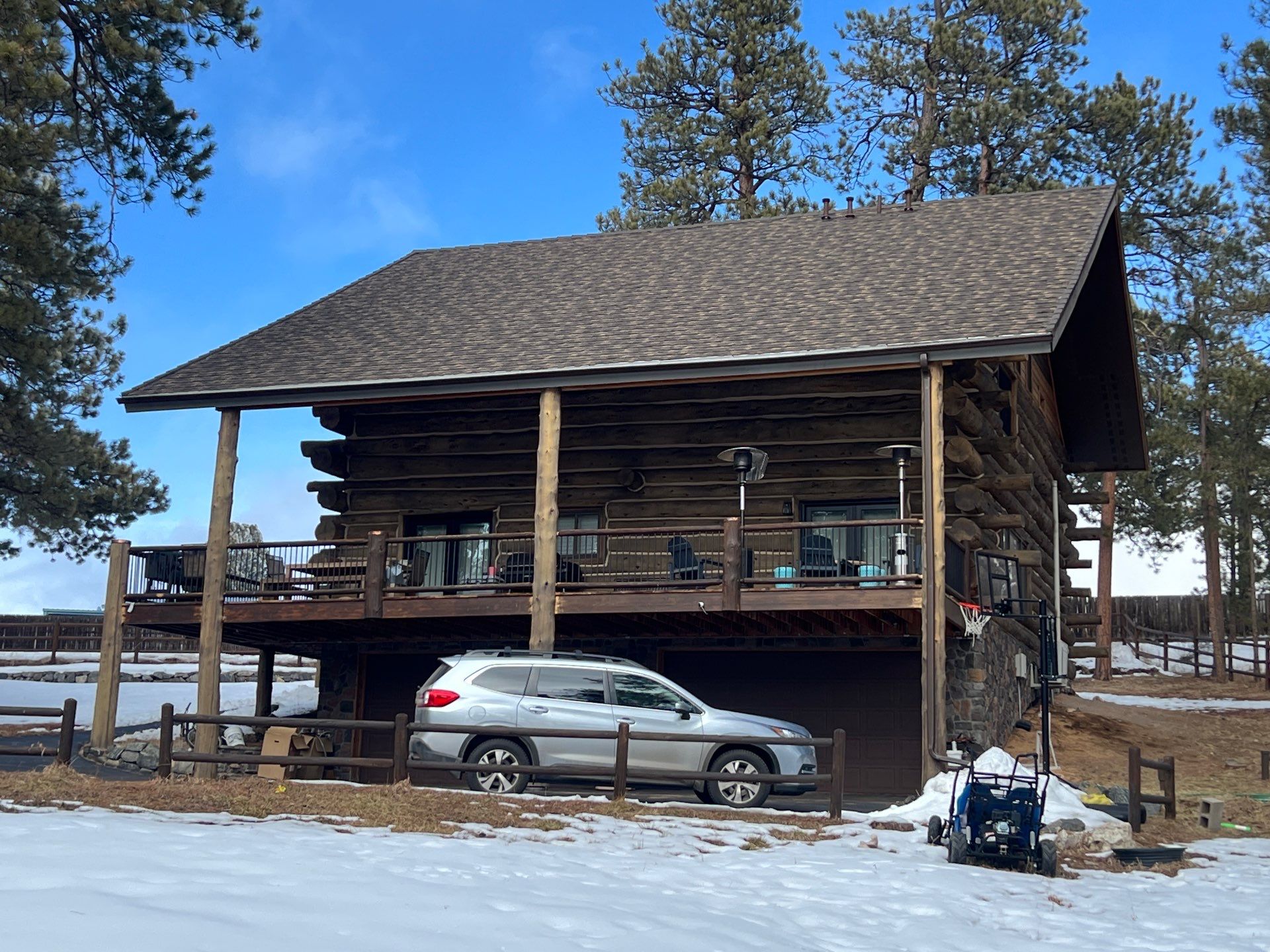 Residential Roofing Installation using Stone Coated Steel by Blue Peaks Roofing LLC 