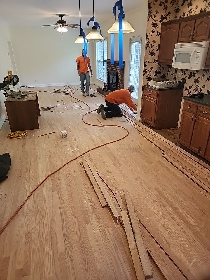 New floors added, and refinished existing by Accent Custom Floors