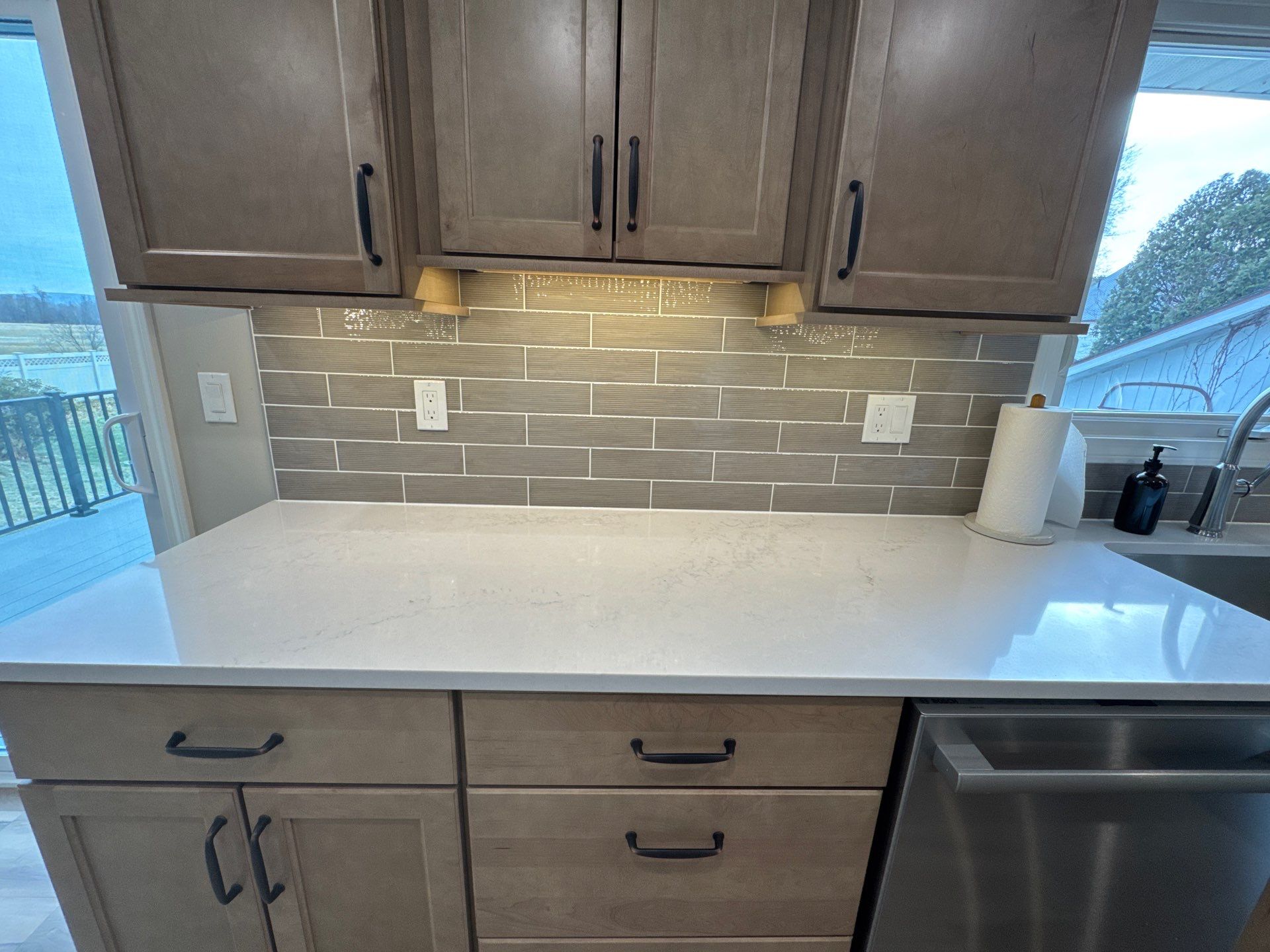 Kitchen Remodel & Deck Installation using Owen Corning Composite Framing Lumber by Chagnon Building & Remodeling LLC