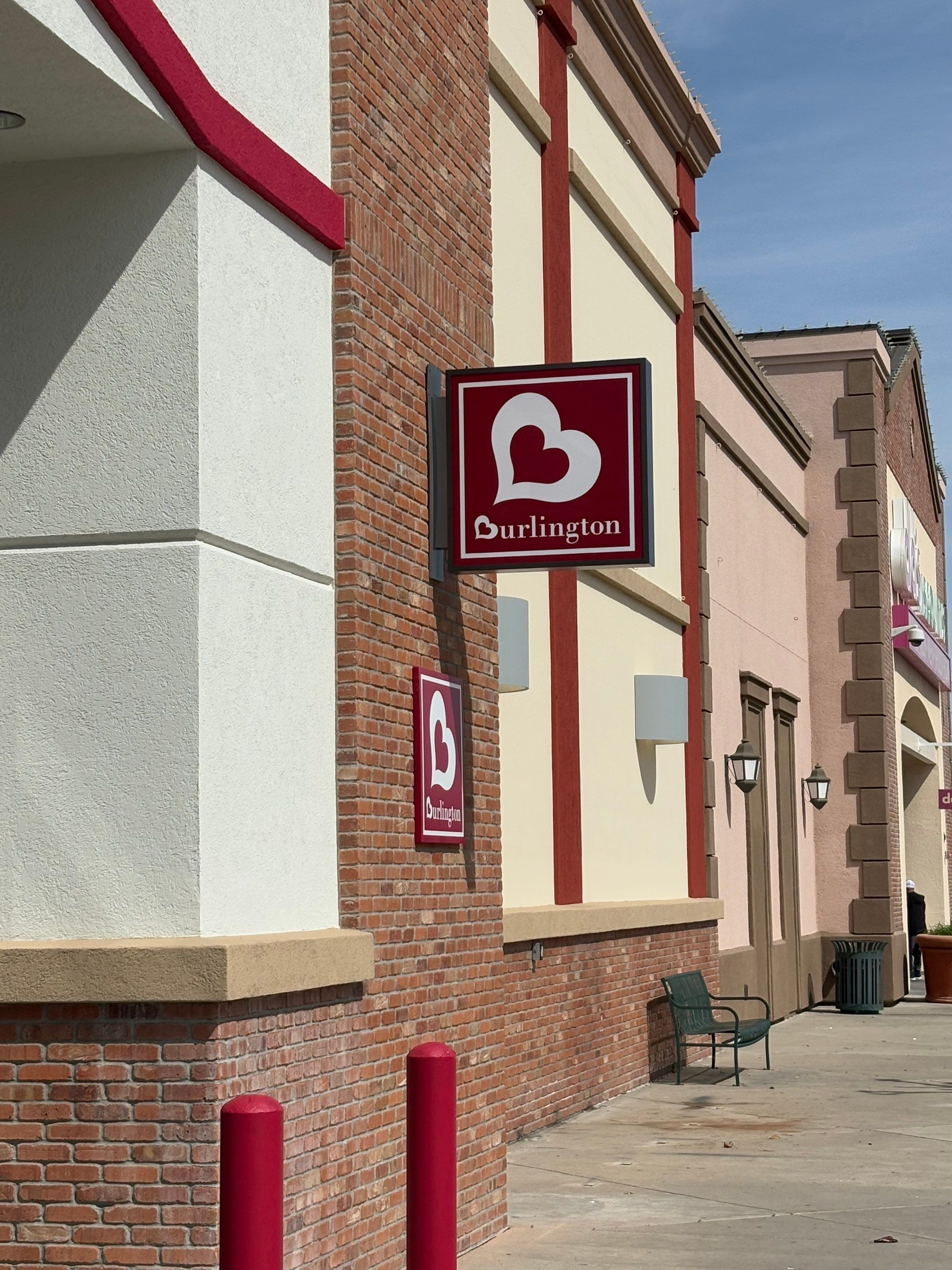 Retail Signage Installation for Burlington in Manteca by City Signs